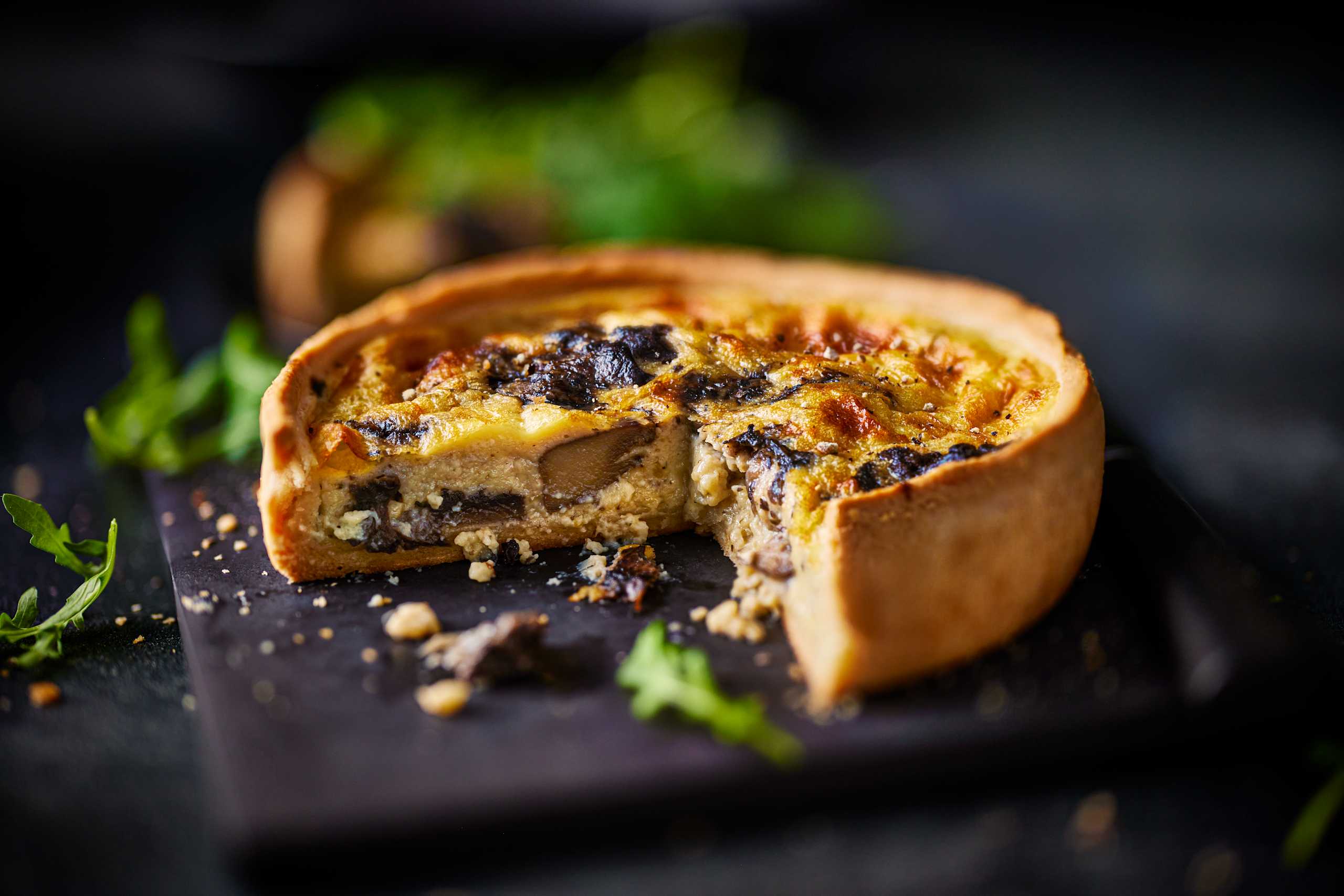 Collection Hand Finished Portobello Mushroom and Mascarpone Quiche 2 of 2