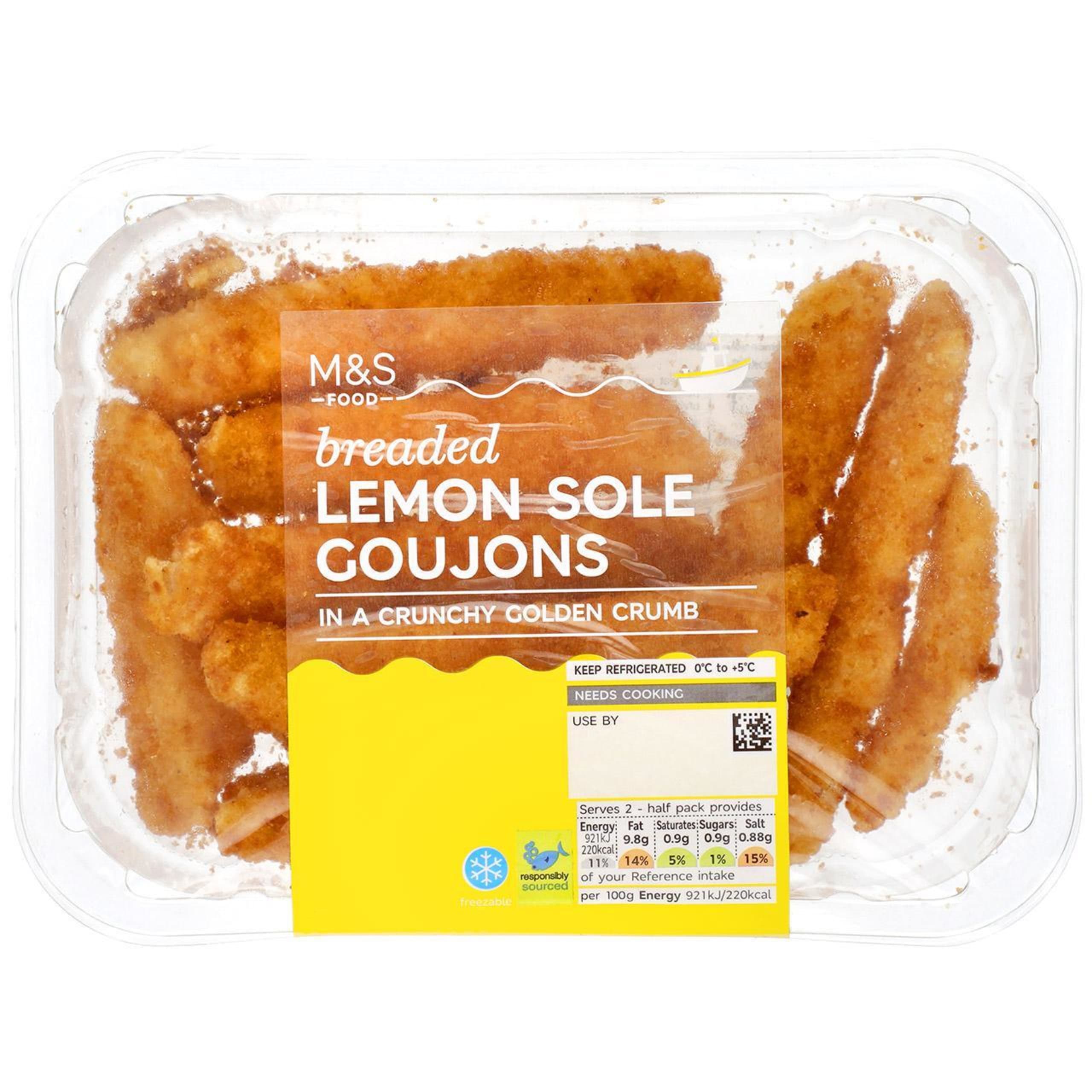 Breaded Lemon Sole Goujons 1 of 1