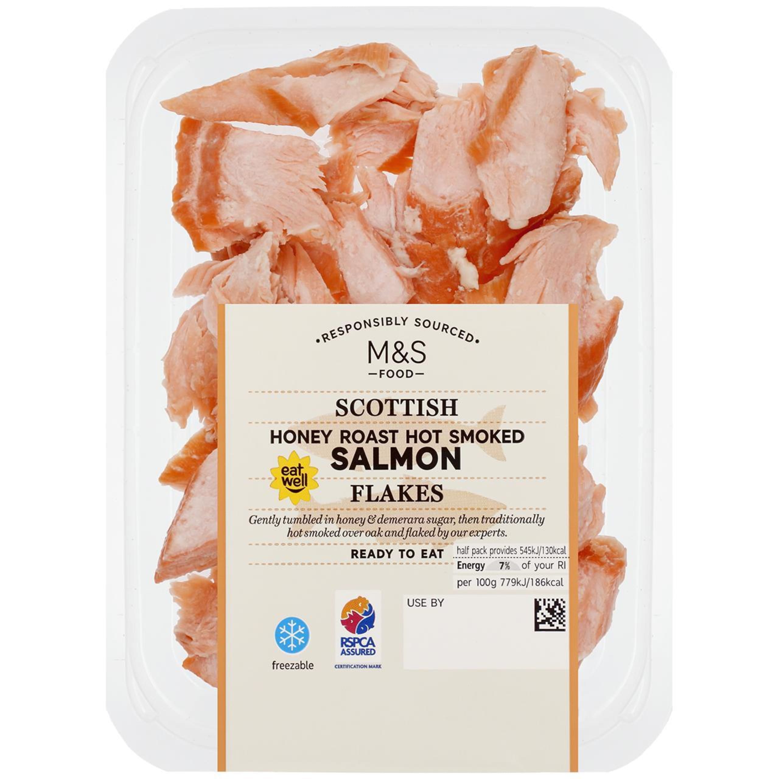 Scottish Honey Roast Hot Smoked Salmon Flakes 1 of 2