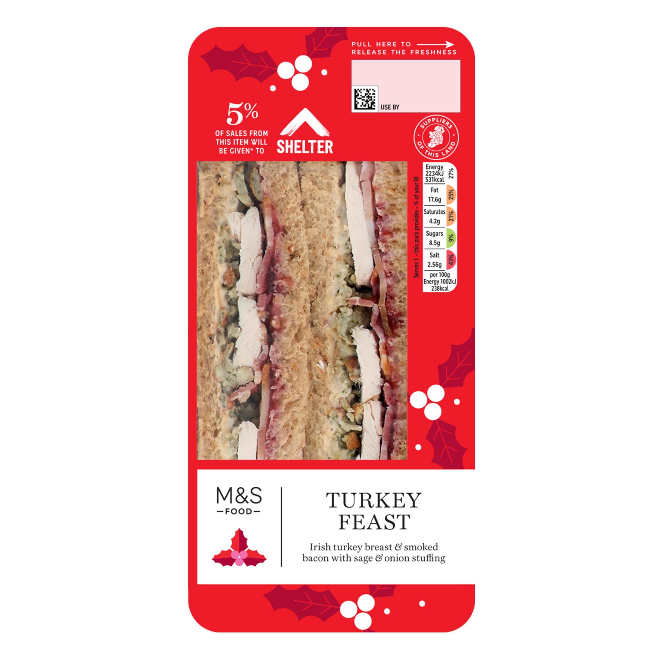 Irish Turkey Feast Sandwich 1 of 1