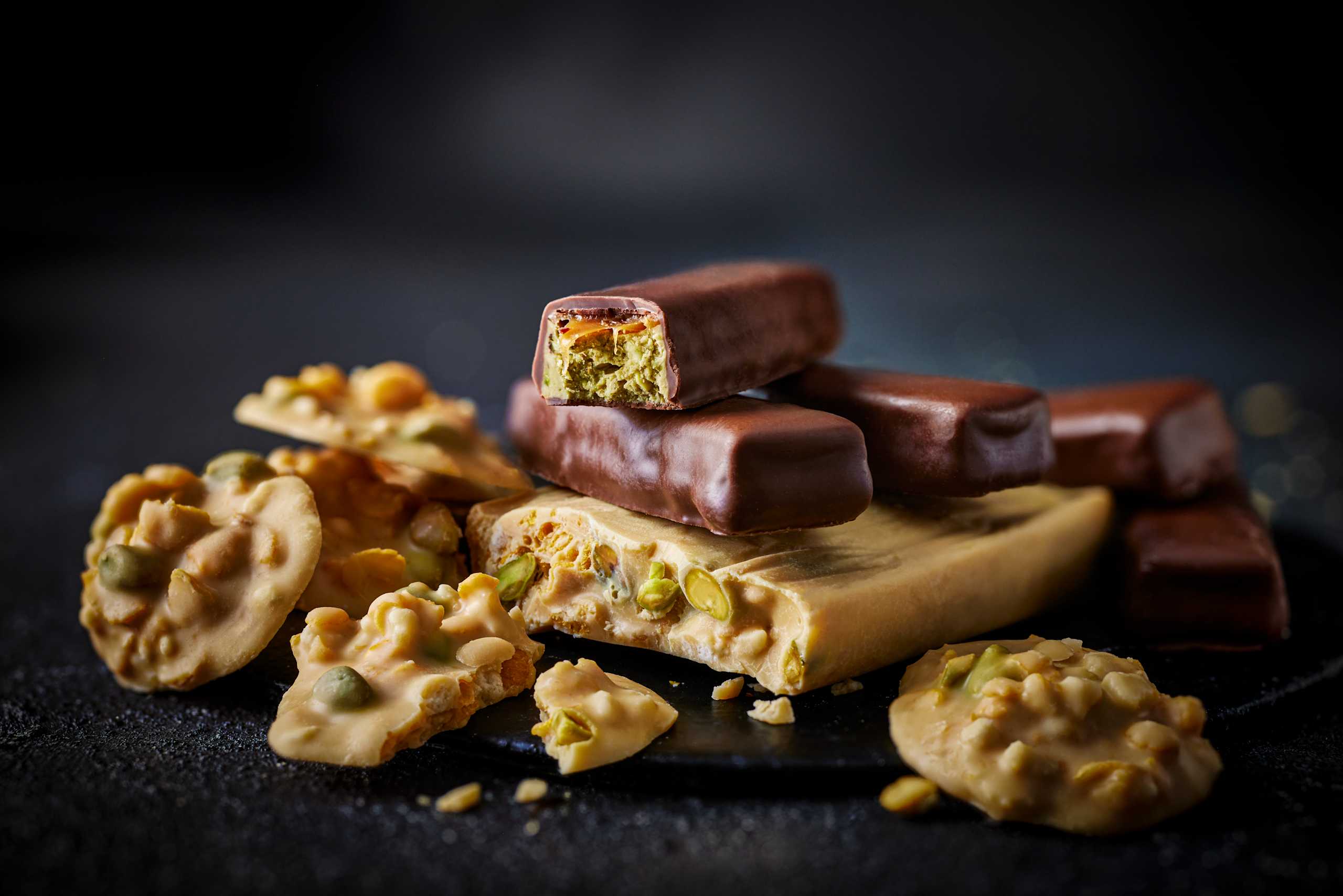 Pistachio and Caramel Bar 2 of 2
