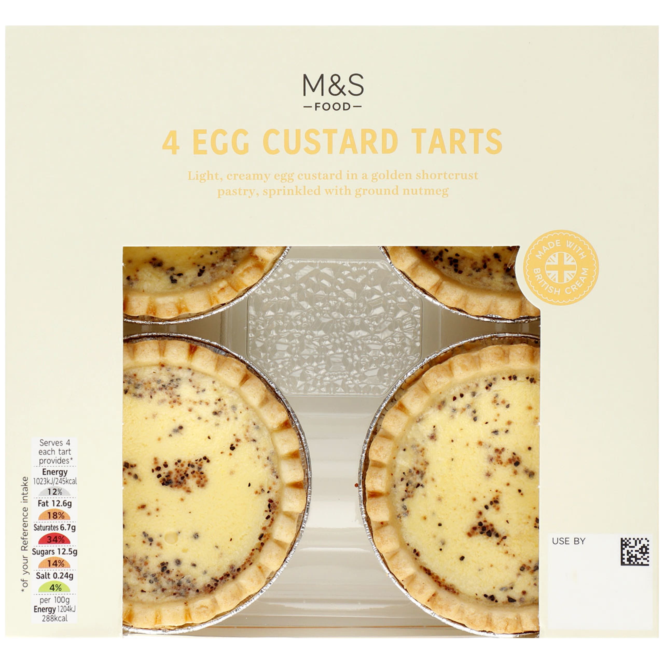 4 Egg Custard Tarts 1 of 1