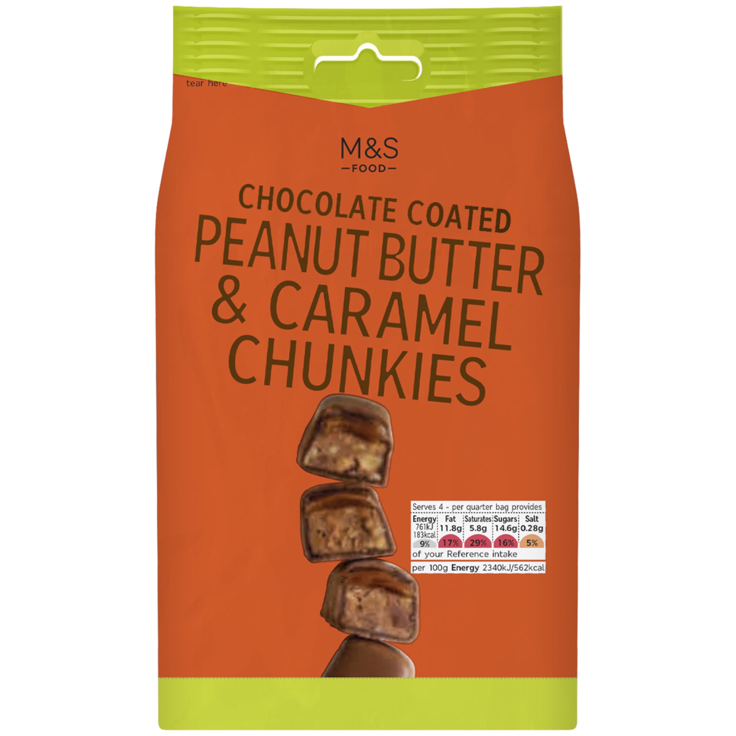 Chocolate Coated Peanut Butter and Caramel Chunkies 1 of 1