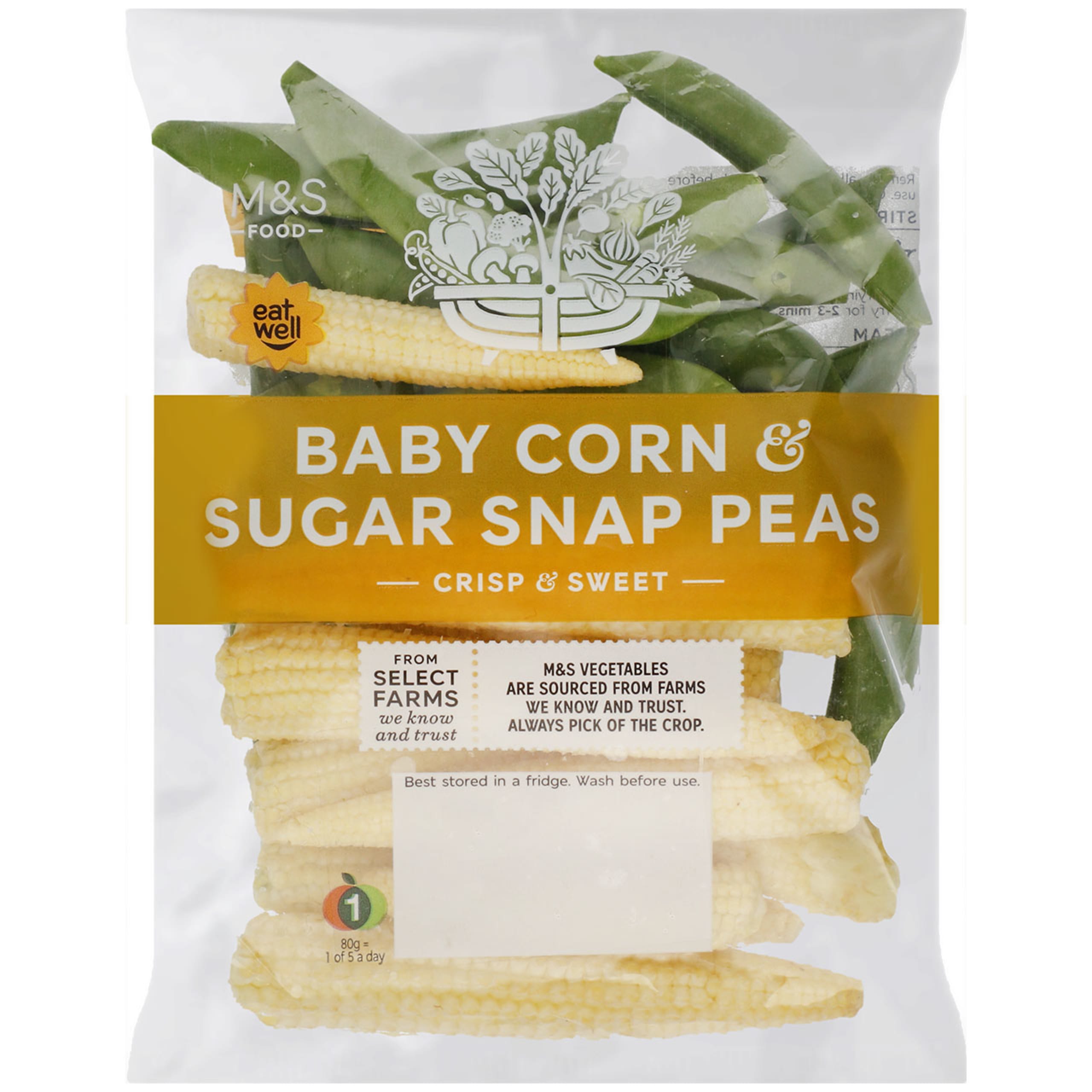 Baby Corn and Sugar Snap Peas 1 of 1