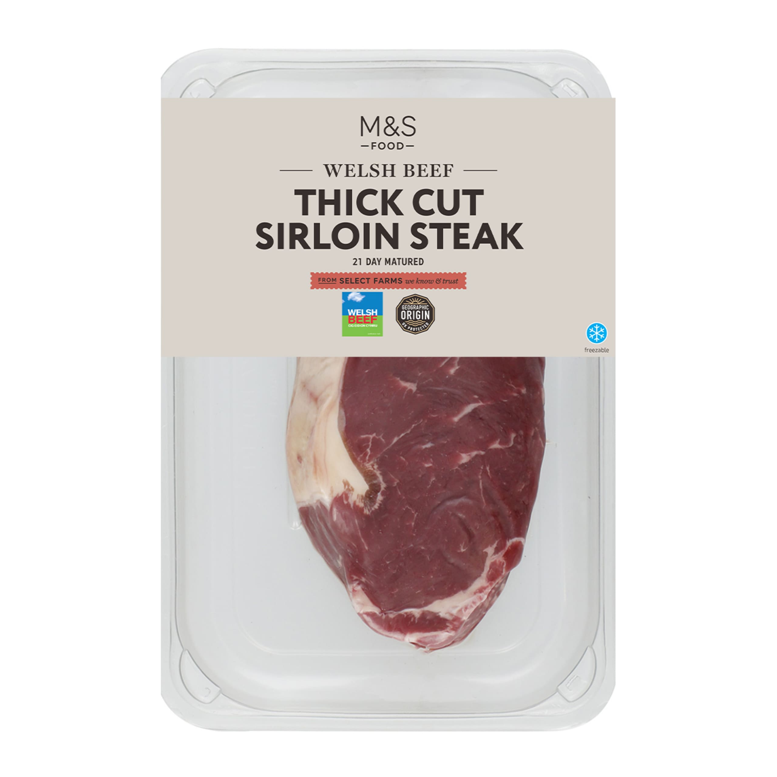 Welsh Thick Cut Sirloin Steak 1 of 1
