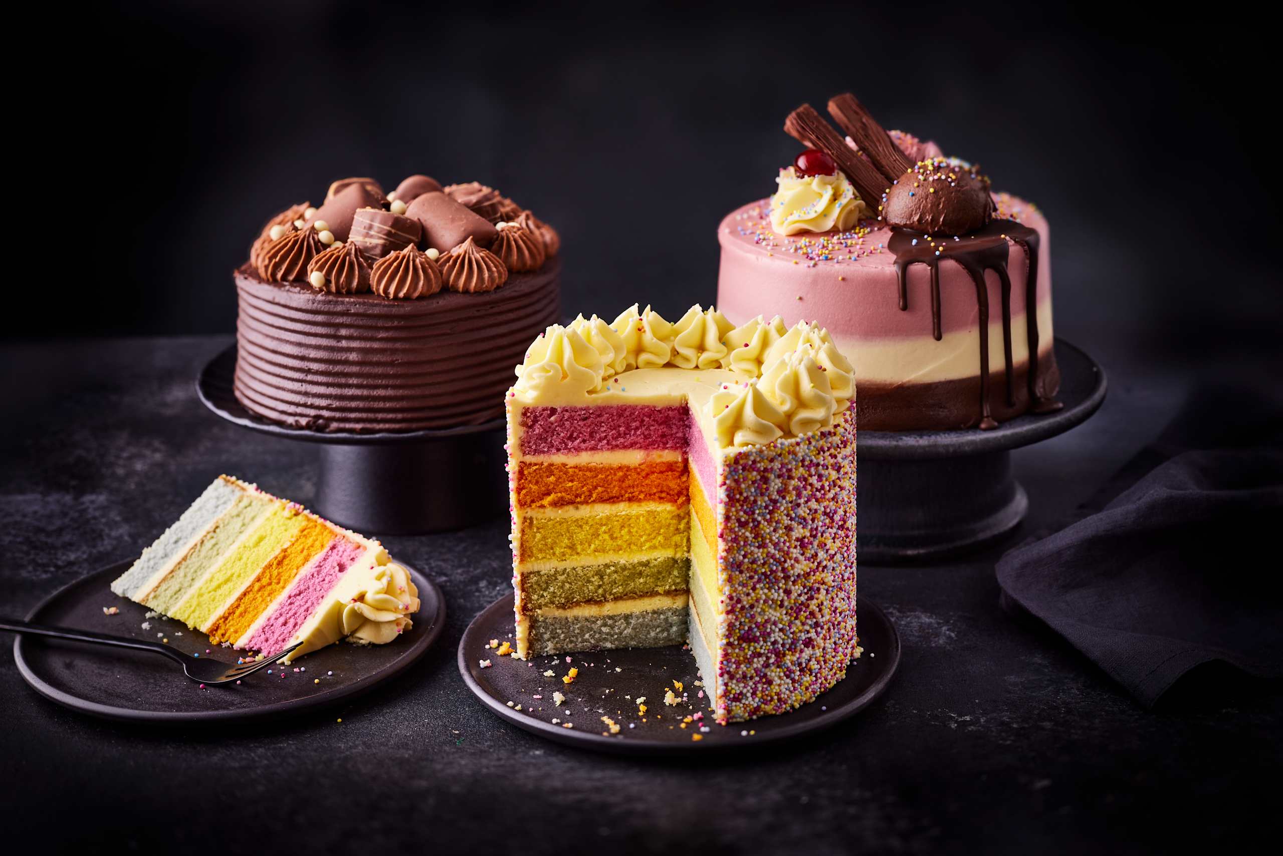 Neapolitan Ice Cream Style Cake 2 of 2