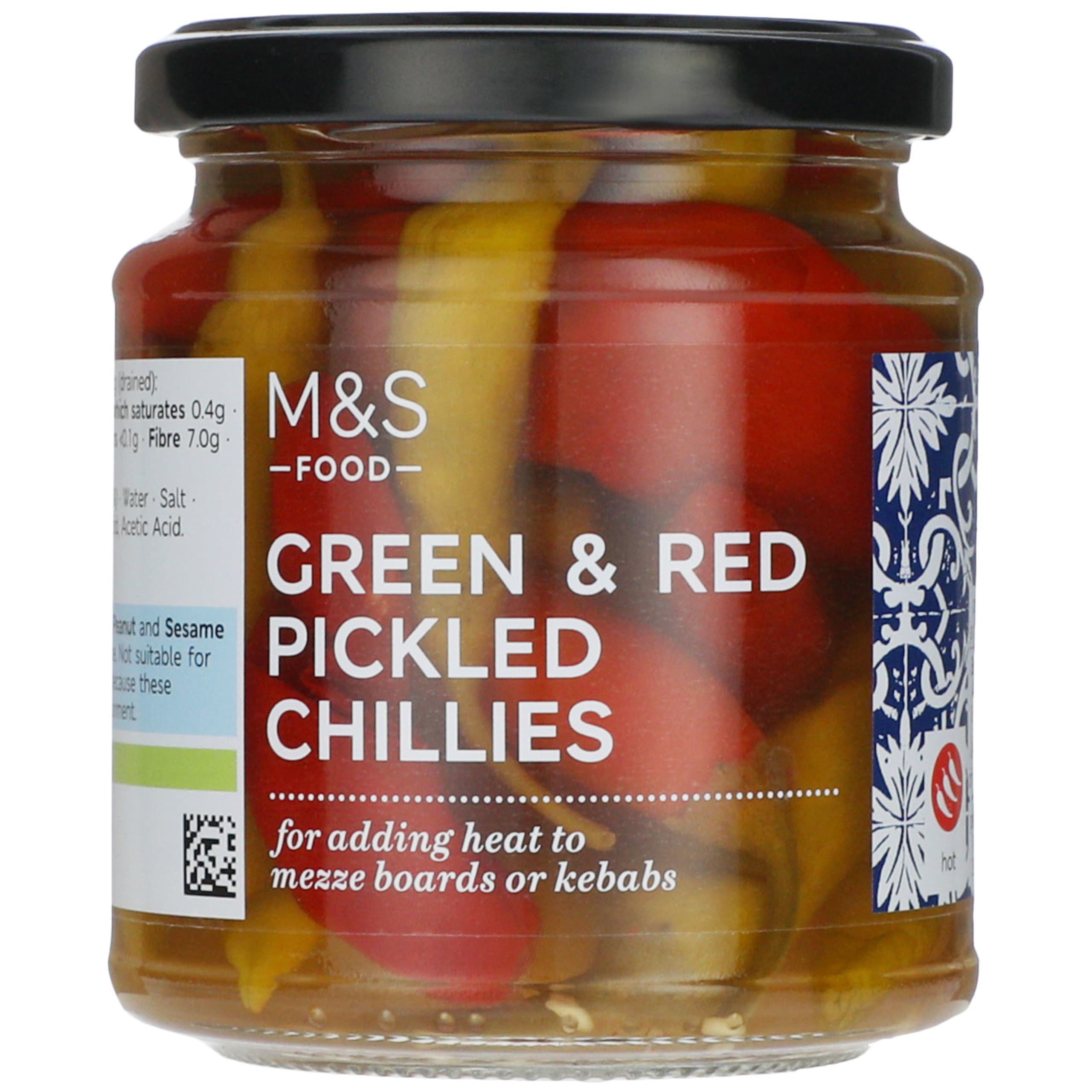 Green and Red Pickled Chillies 1 of 2