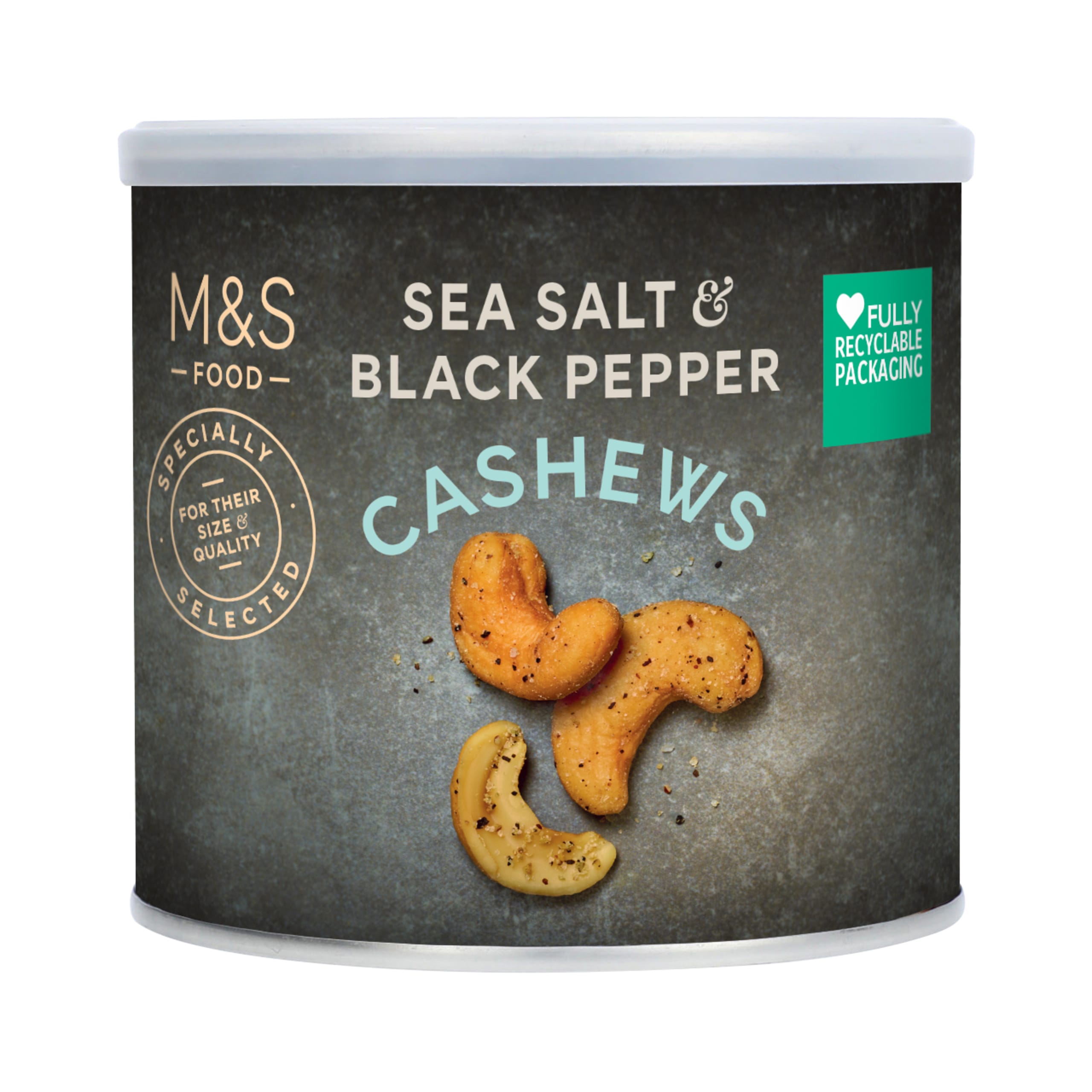 Sea Salt & Black Pepper Cashews 1 of 1