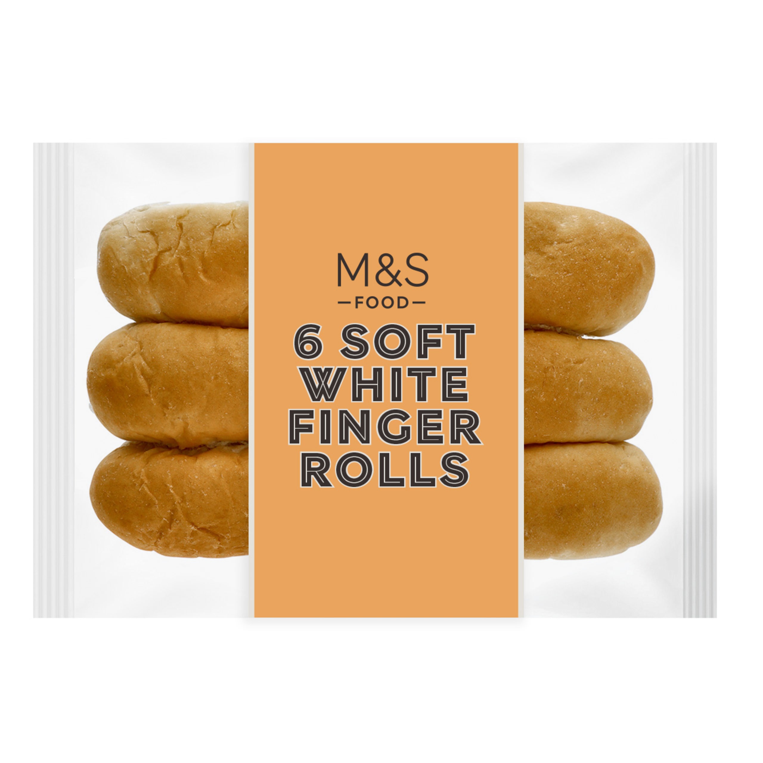 Soft White Finger Rolls (6 Pack) 1 of 1
