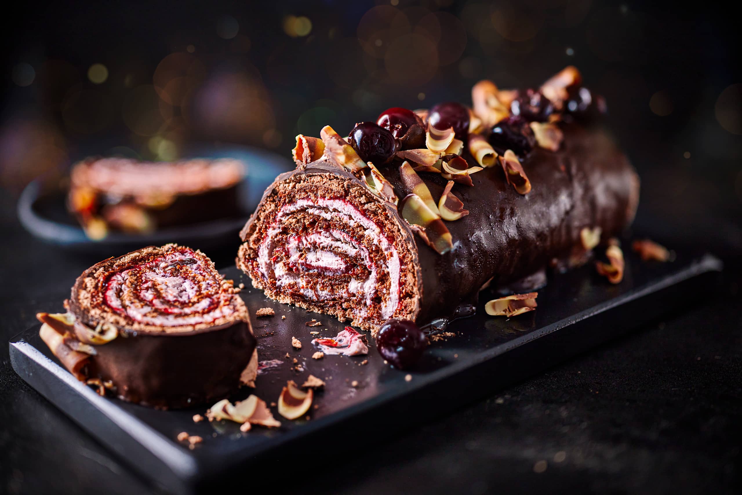 Collection Chocolate Cherry Yule Roulade 2 of 3