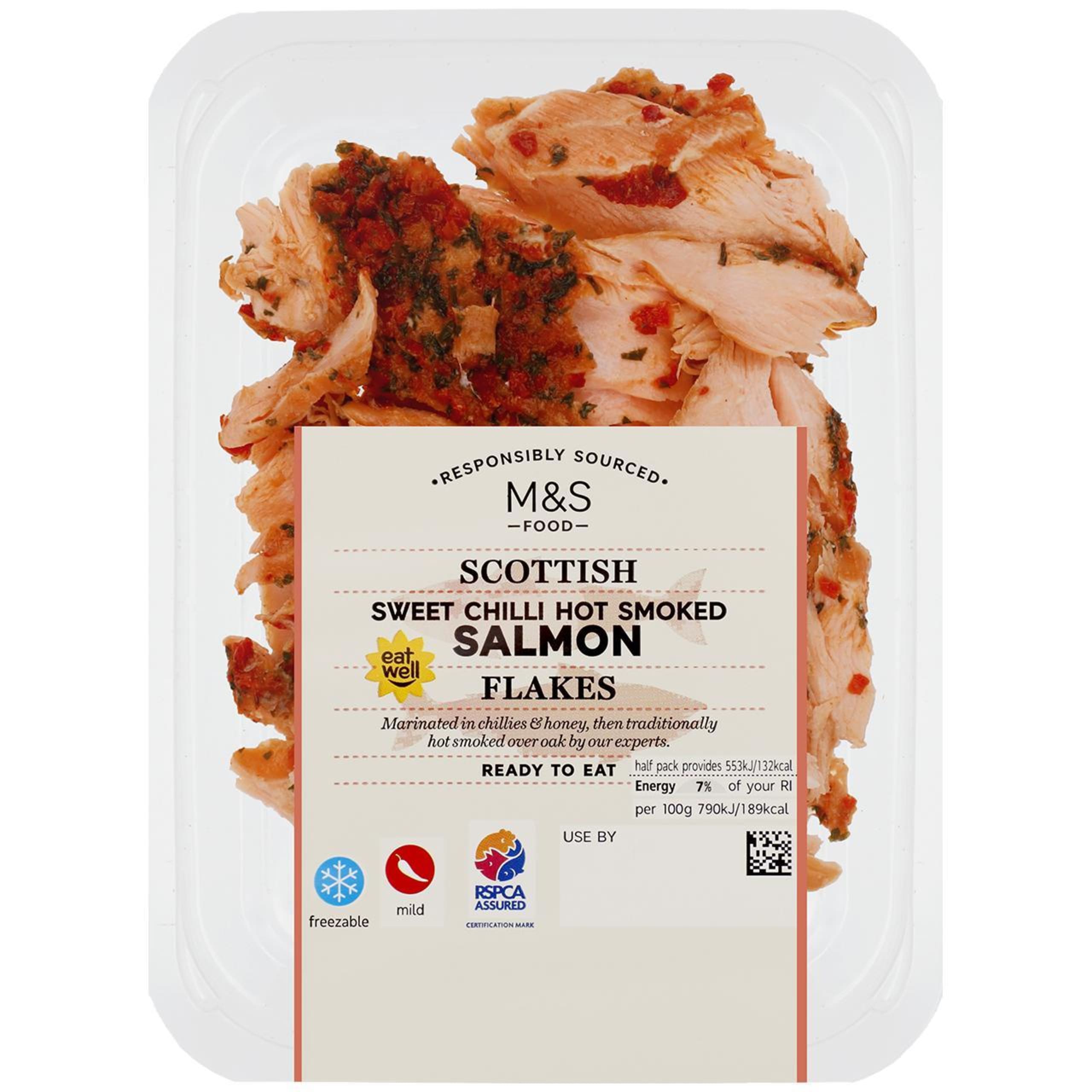Scottish Sweet Chilli Hot Smoked Salmon Flakes 1 of 1