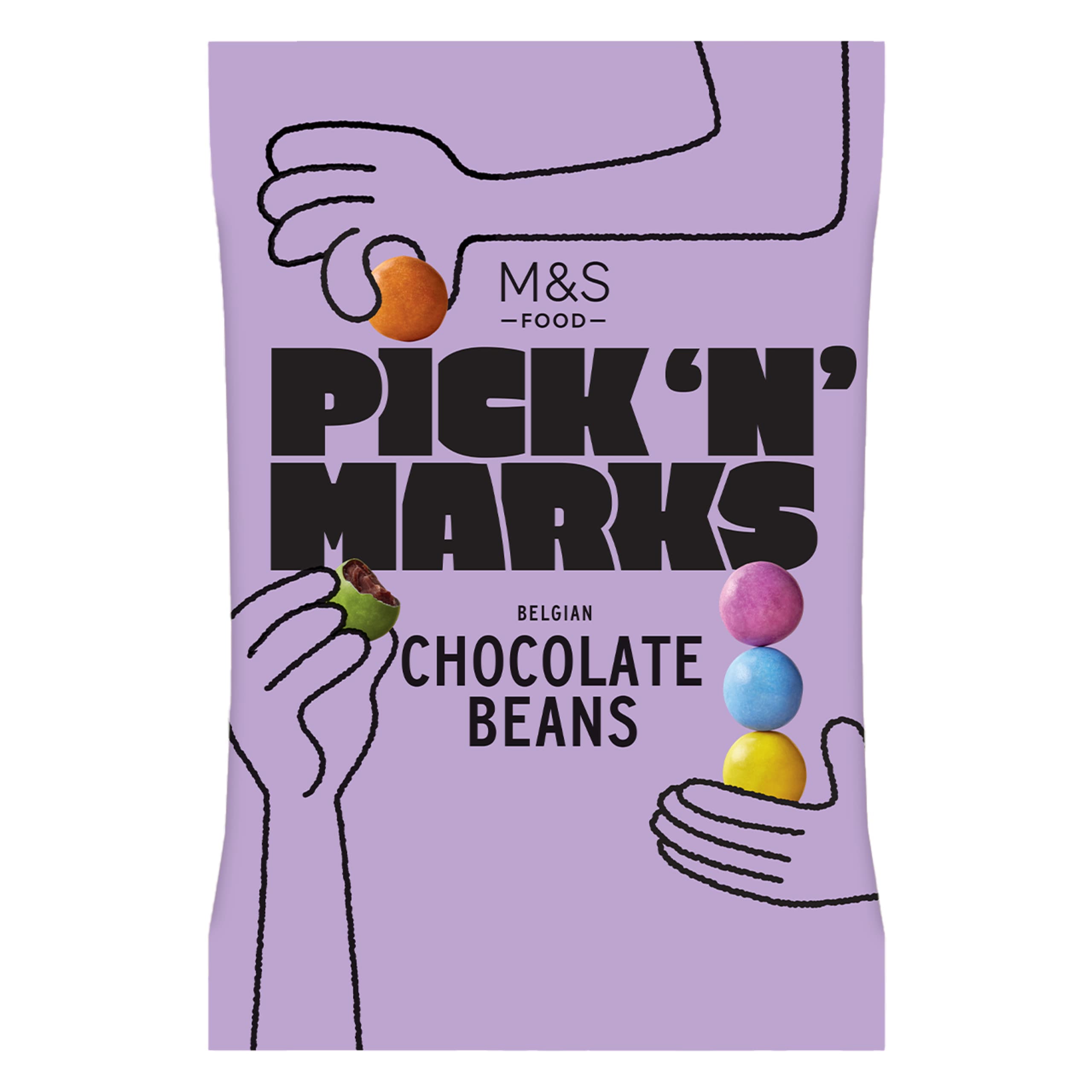 Pick 'n' Marks Belgian Chocolate Beans 1 of 1