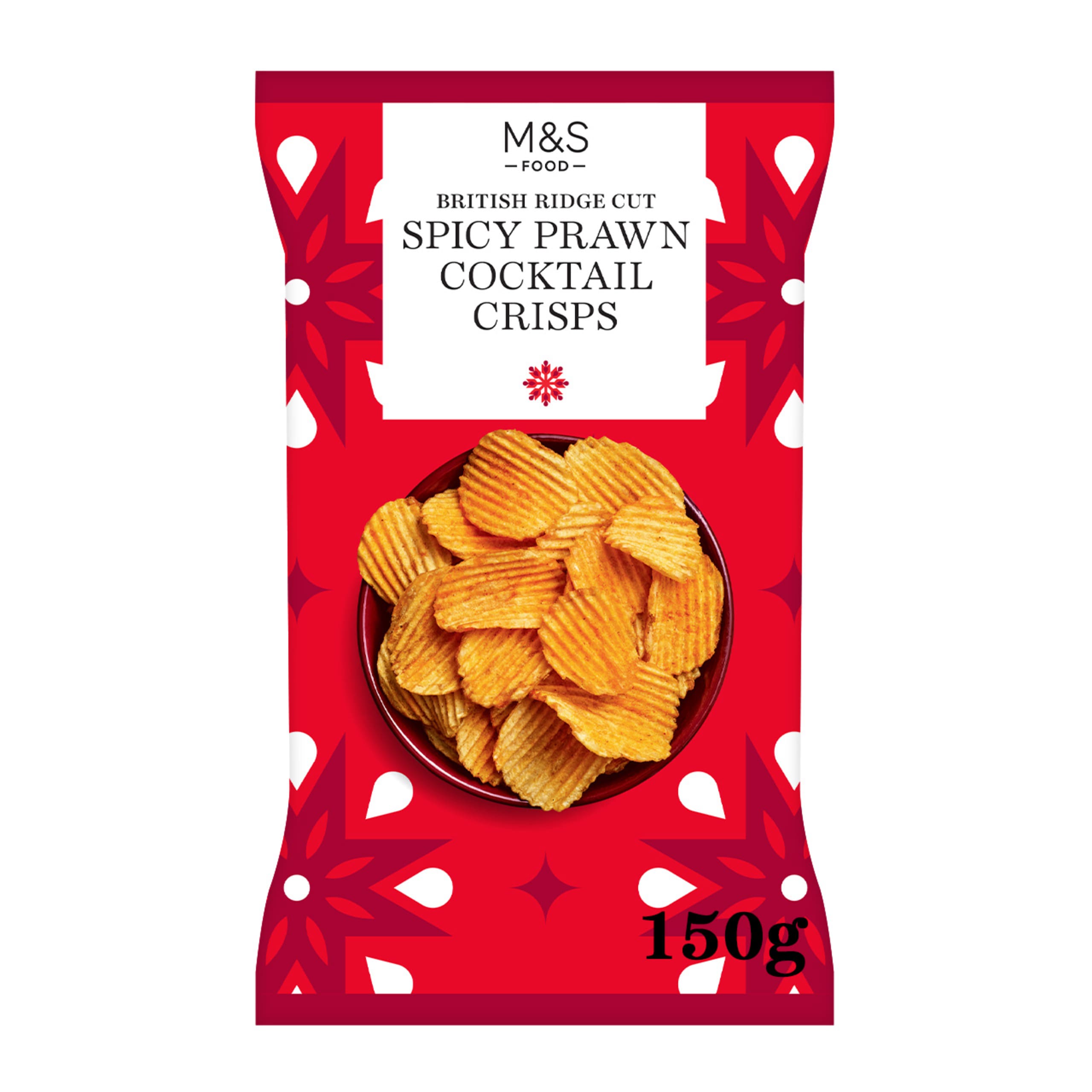 British Ridge Cut Spicy Prawn Cocktail Crisps 1 of 2