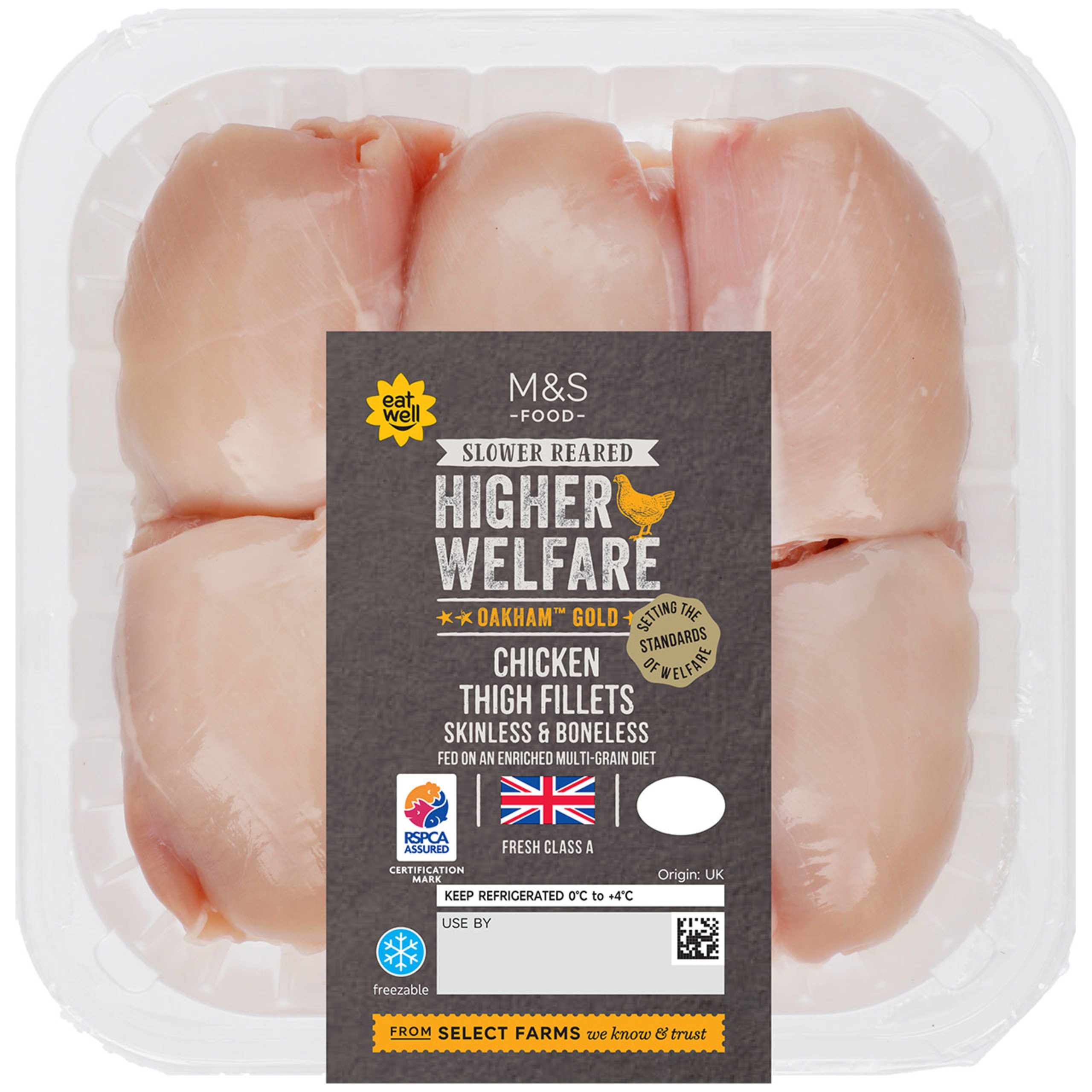 Skinless and Boneless Chicken Thigh Fillets 1 of 1
