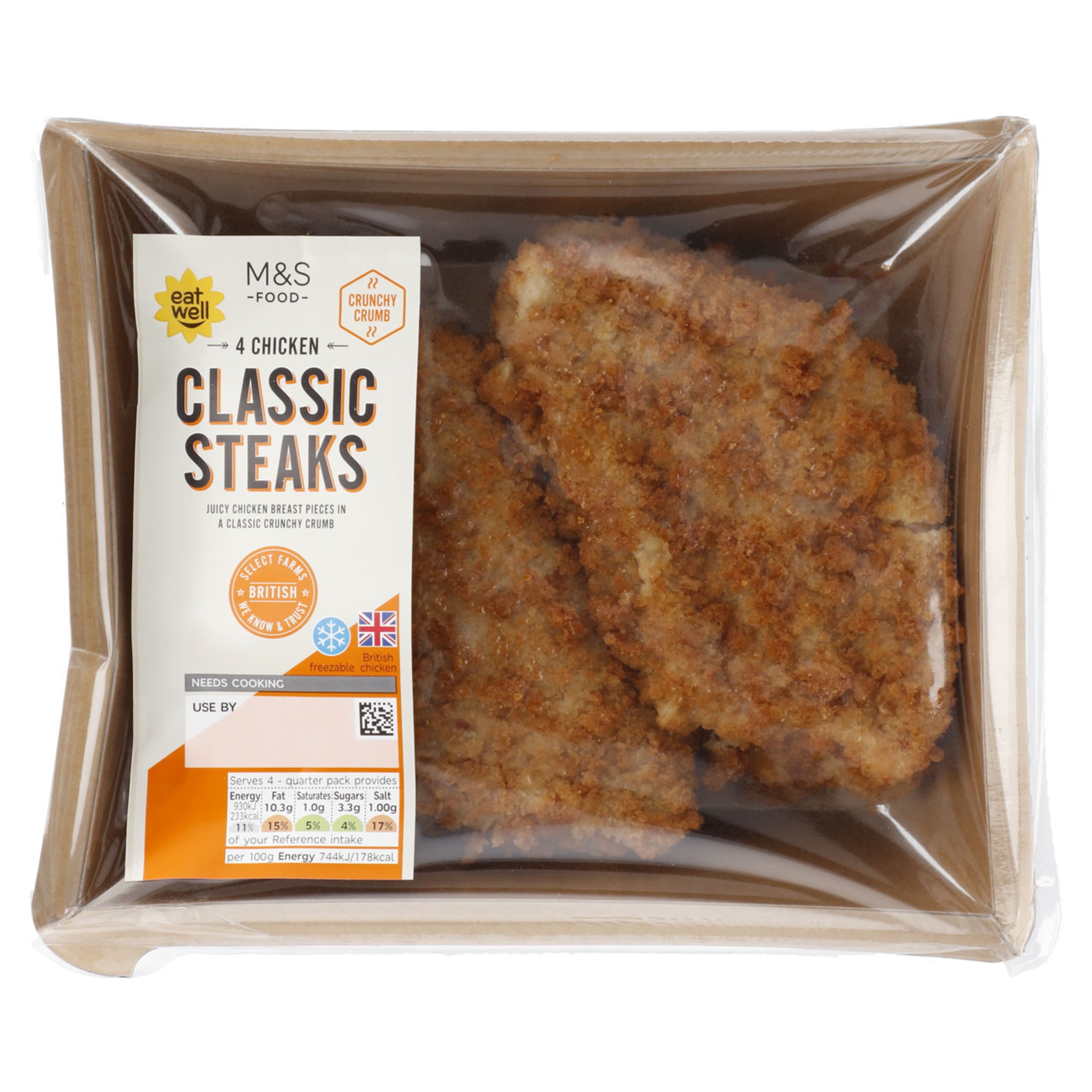 4 Breaded Chicken Breast Steaks 1 of 1
