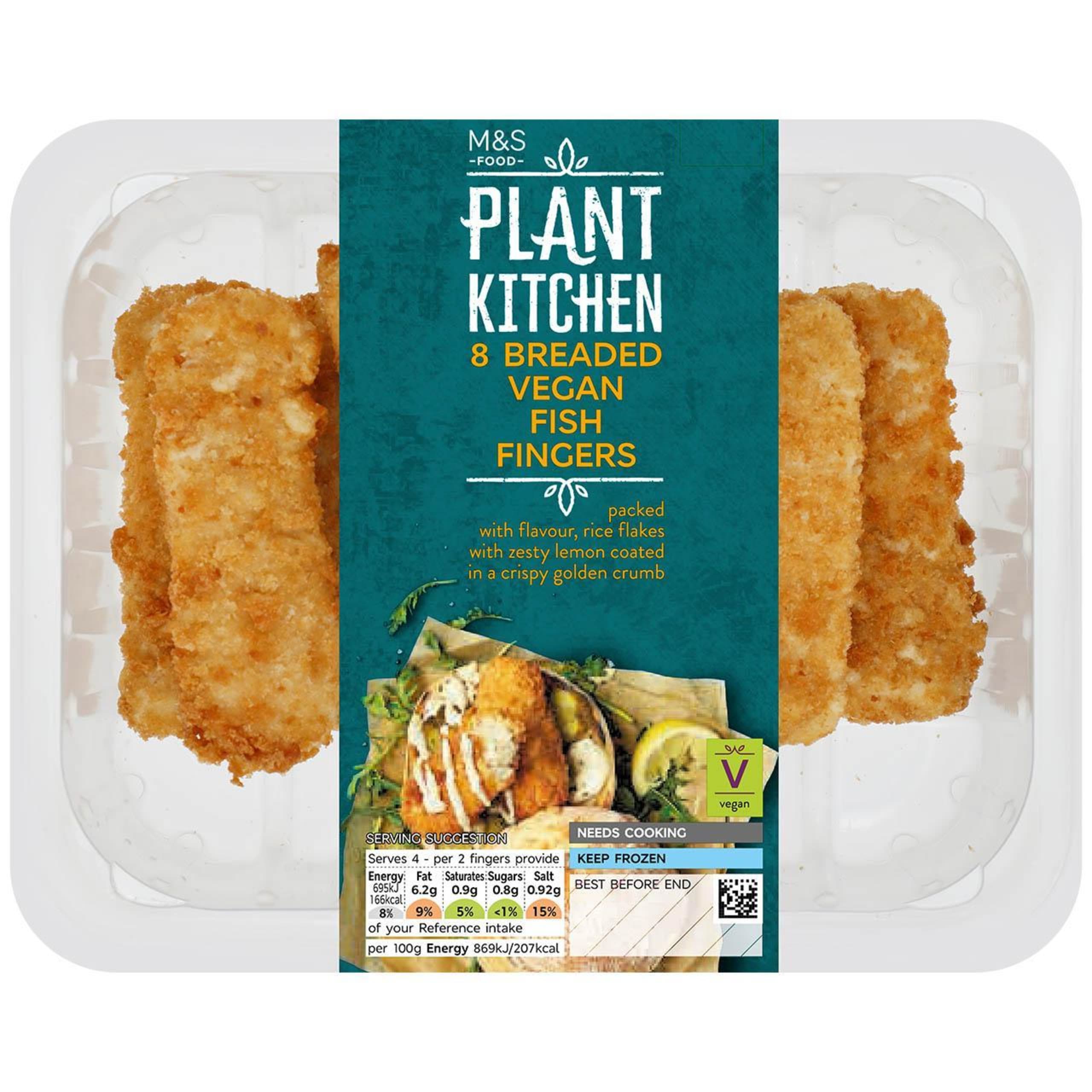 Plant Kitchen Breaded Vegan Fish Fingers 1 of 3