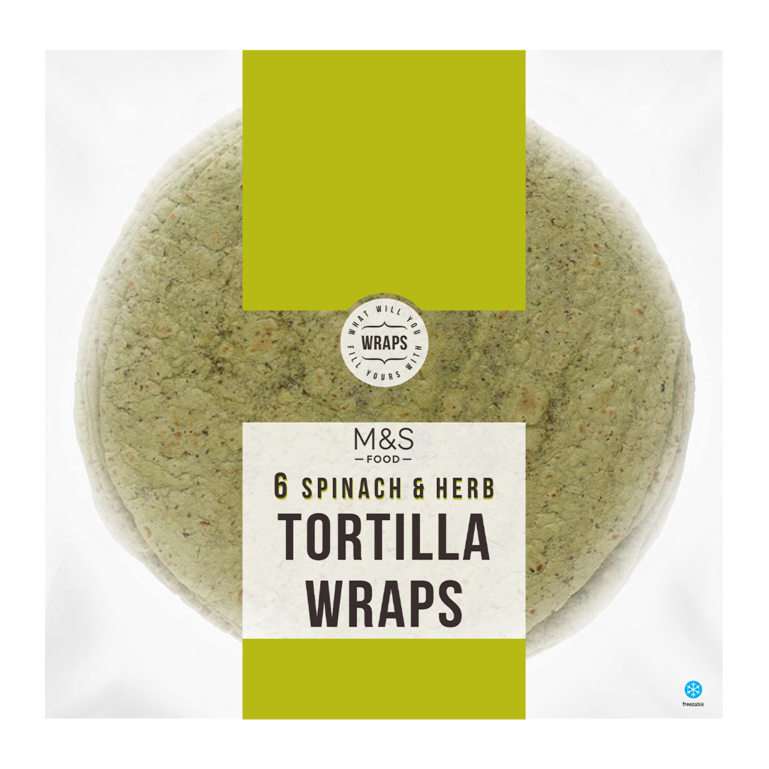 Spinach and Herb Tortilla Wraps 1 of 1
