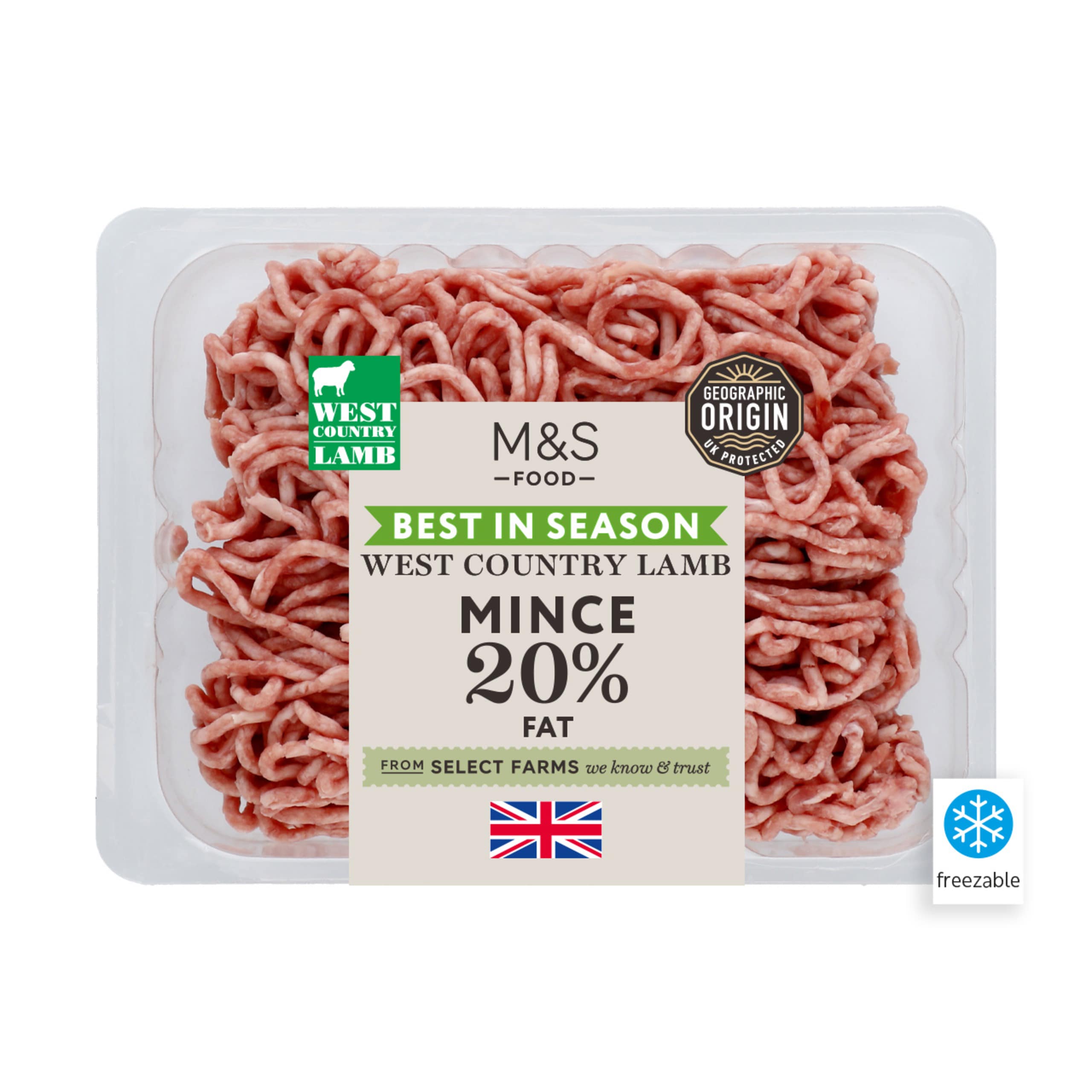 British West Country Lamb Mince 20% Fat 1 of 1