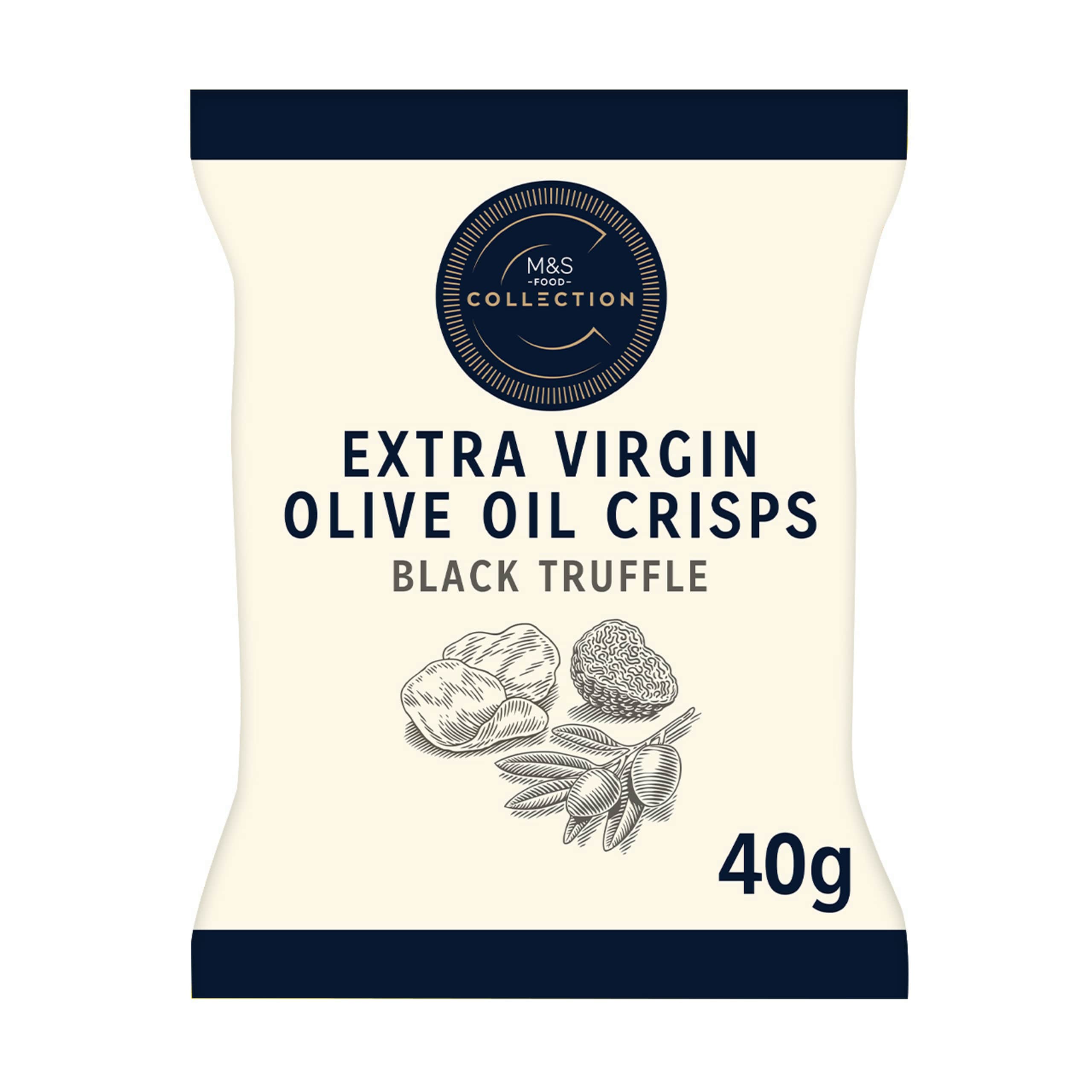 Collection Extra Virgin Olive Oil Black Truffle Crisps 1 of 1