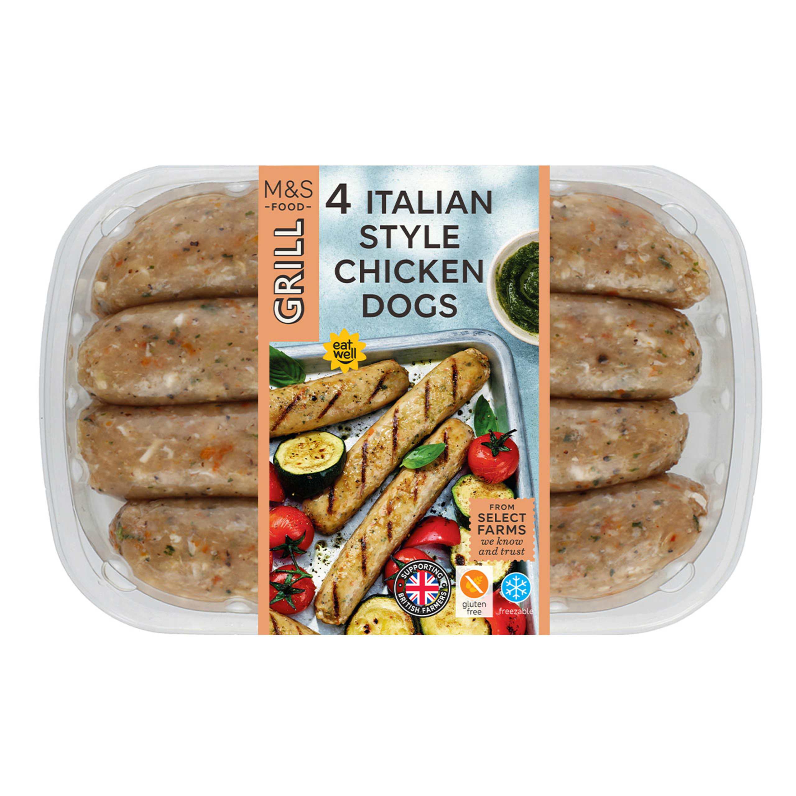4 Italian Style Chicken Dogs 1 of 2