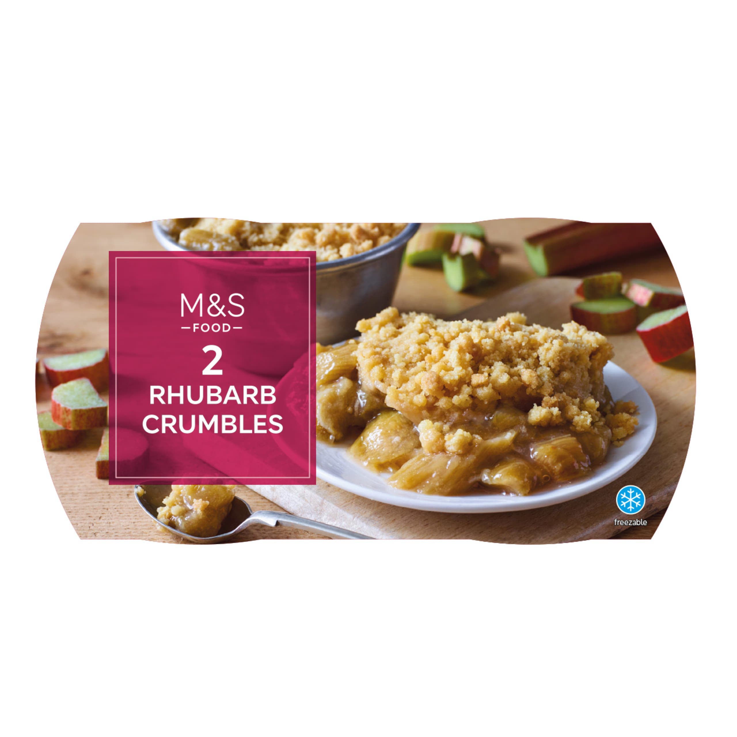 2 Rhubarb Crumbles 1 of 1