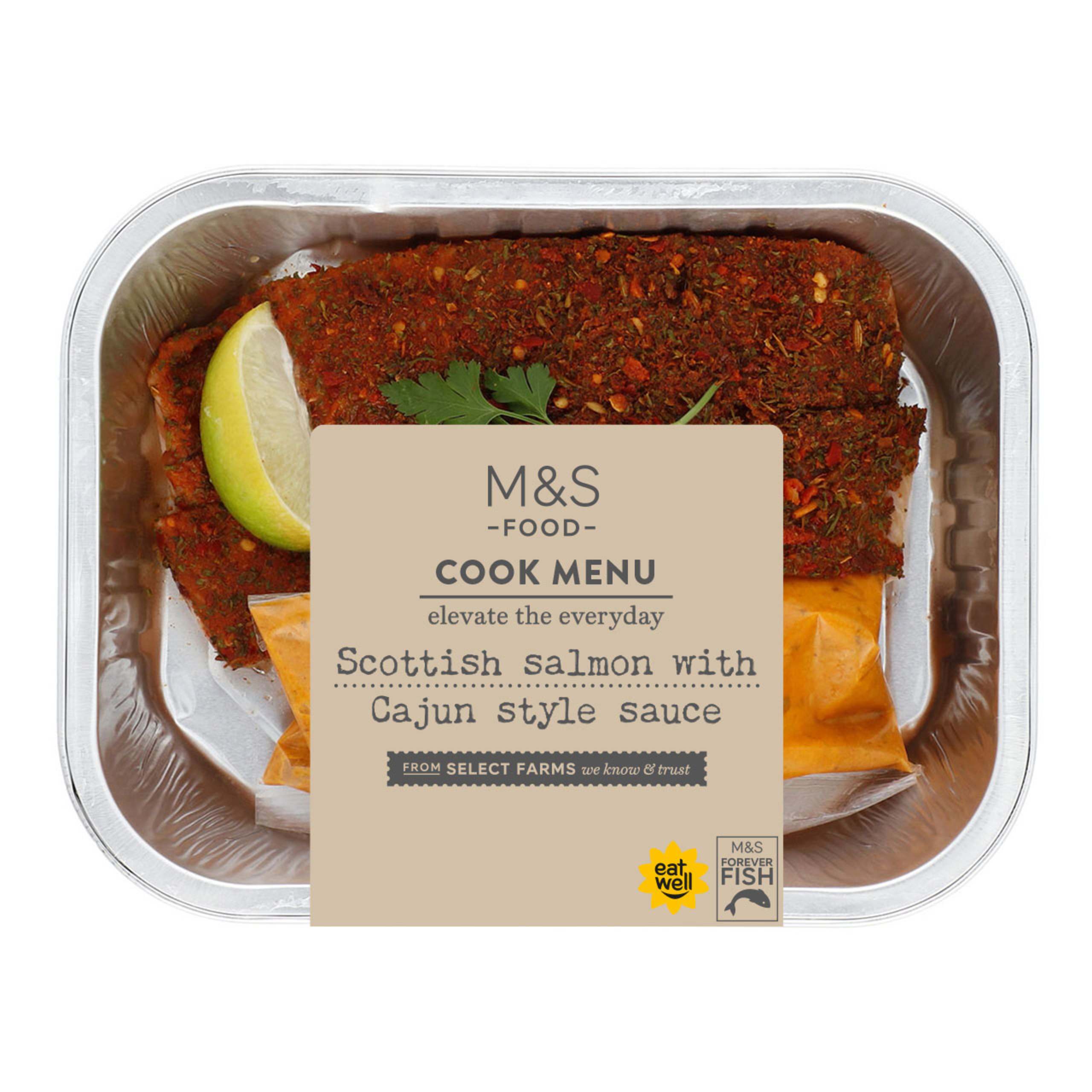 Scottish Salmon with Cajun Style Sauce 1 of 2