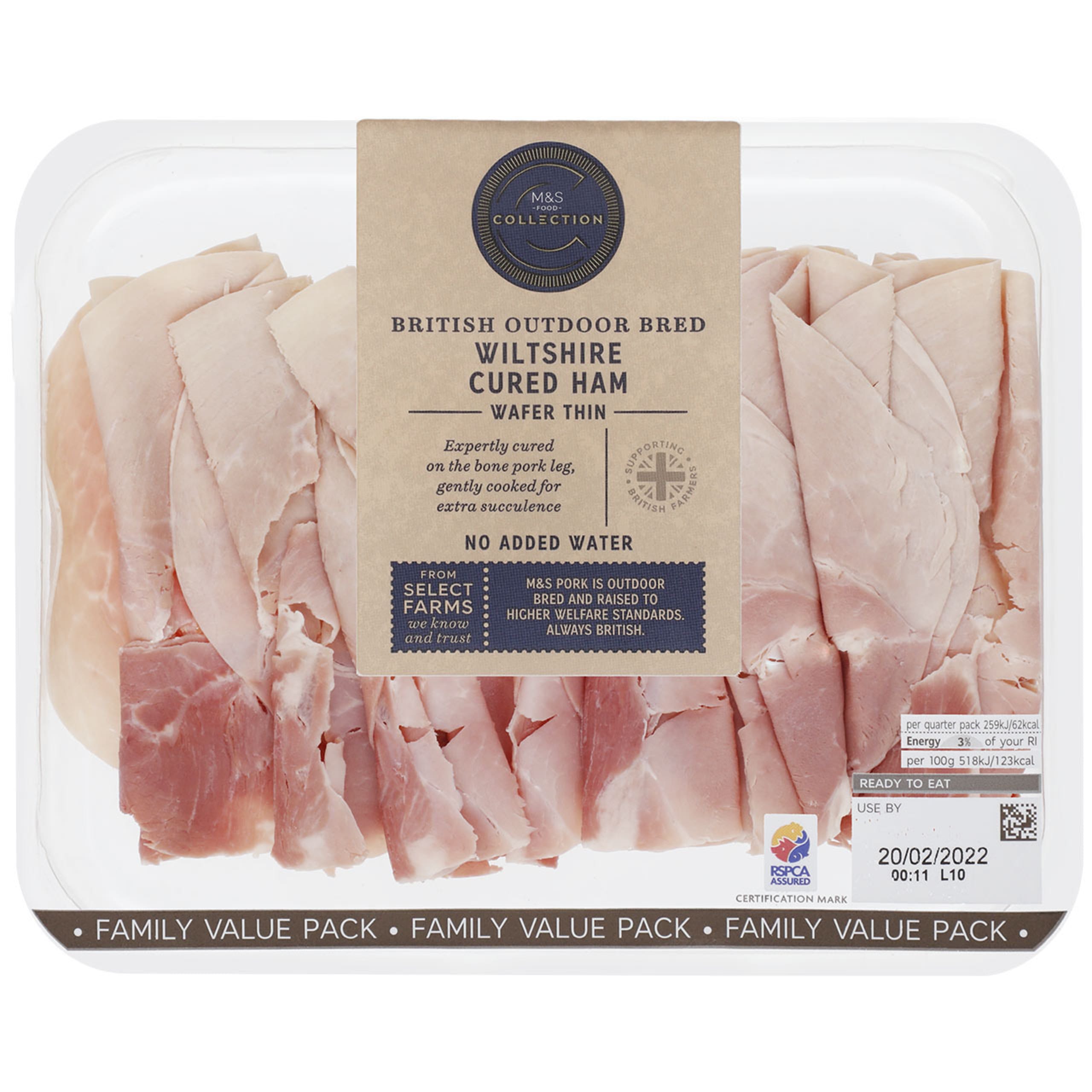 British Outdoor Bred Wiltshire Cured Ham 1 of 1