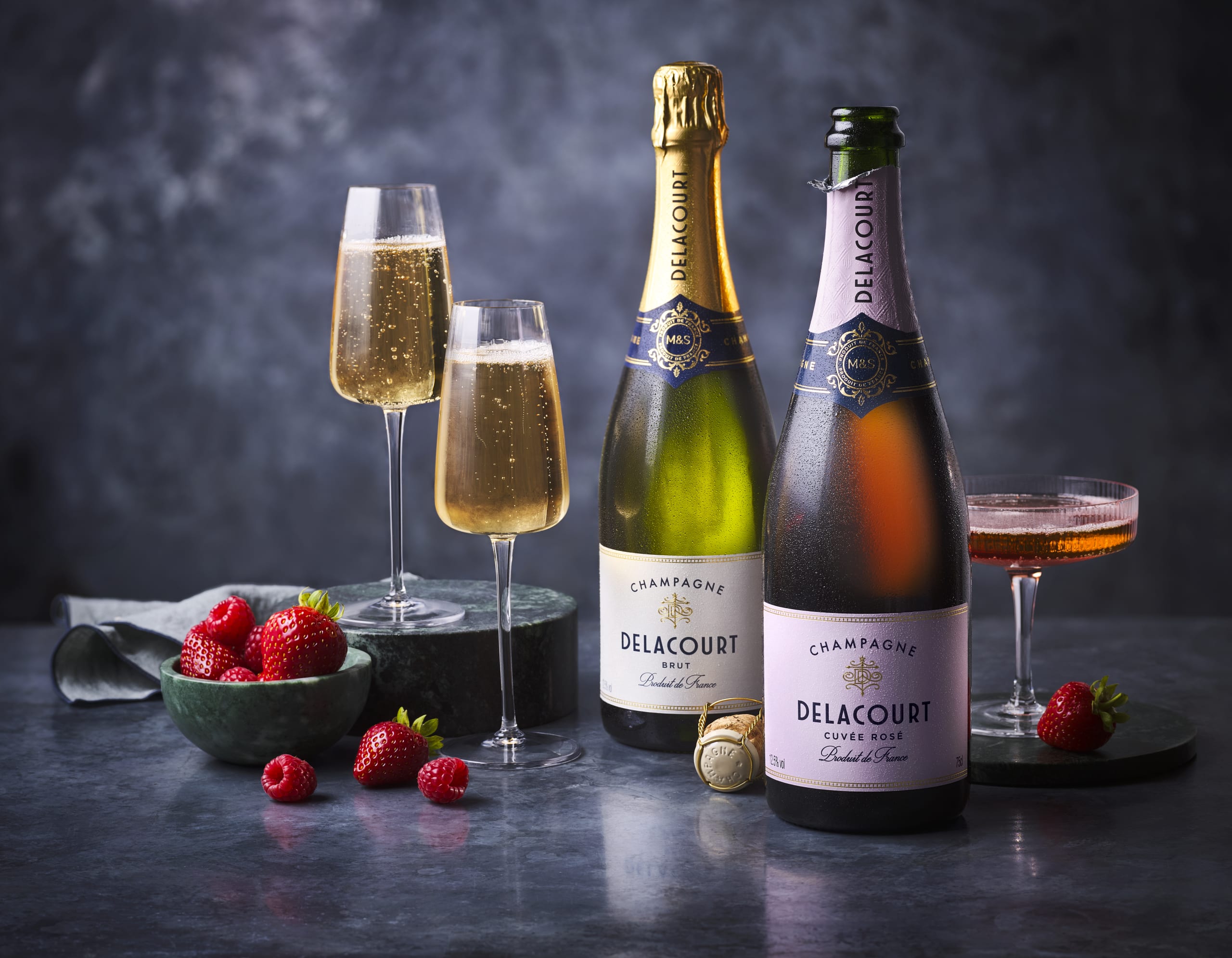 Delacourt Rosé Brut Champagne 2 of 2