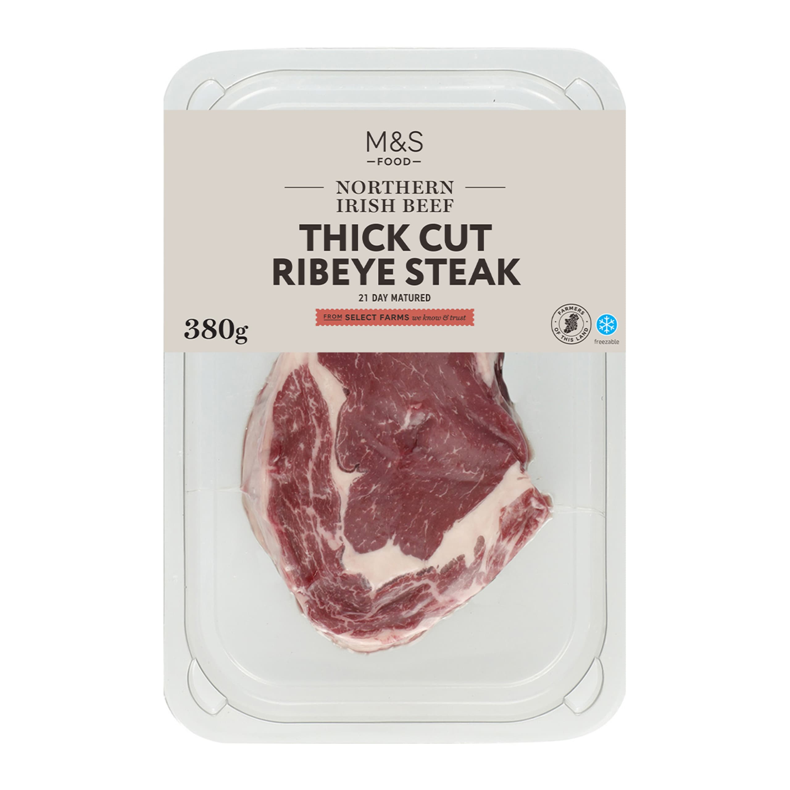 Northern Irish Thick Cut Ribeye Steak 1 of 1