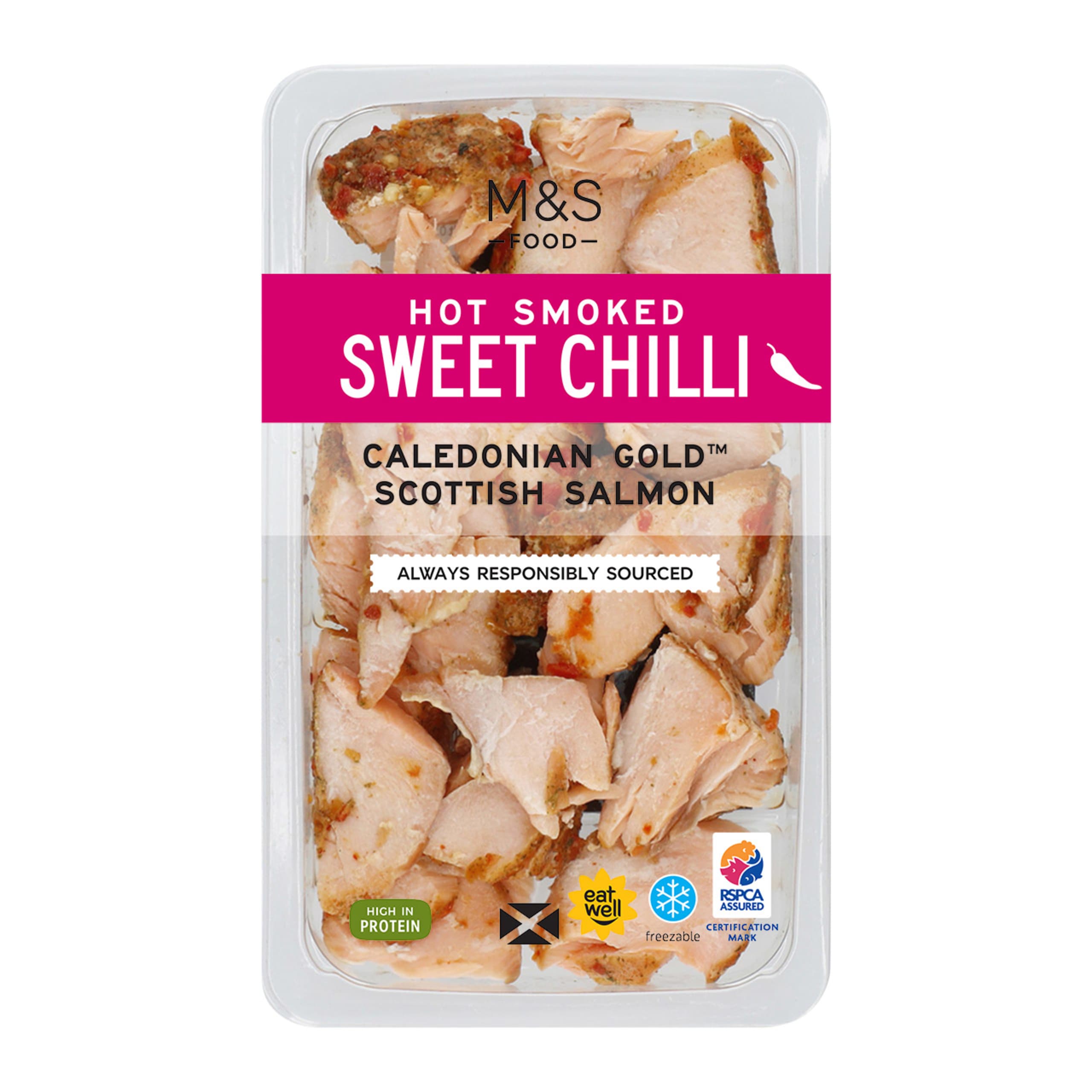 Scottish Hot Smoked Sweet Chilli Salmon Flakes 1 of 1