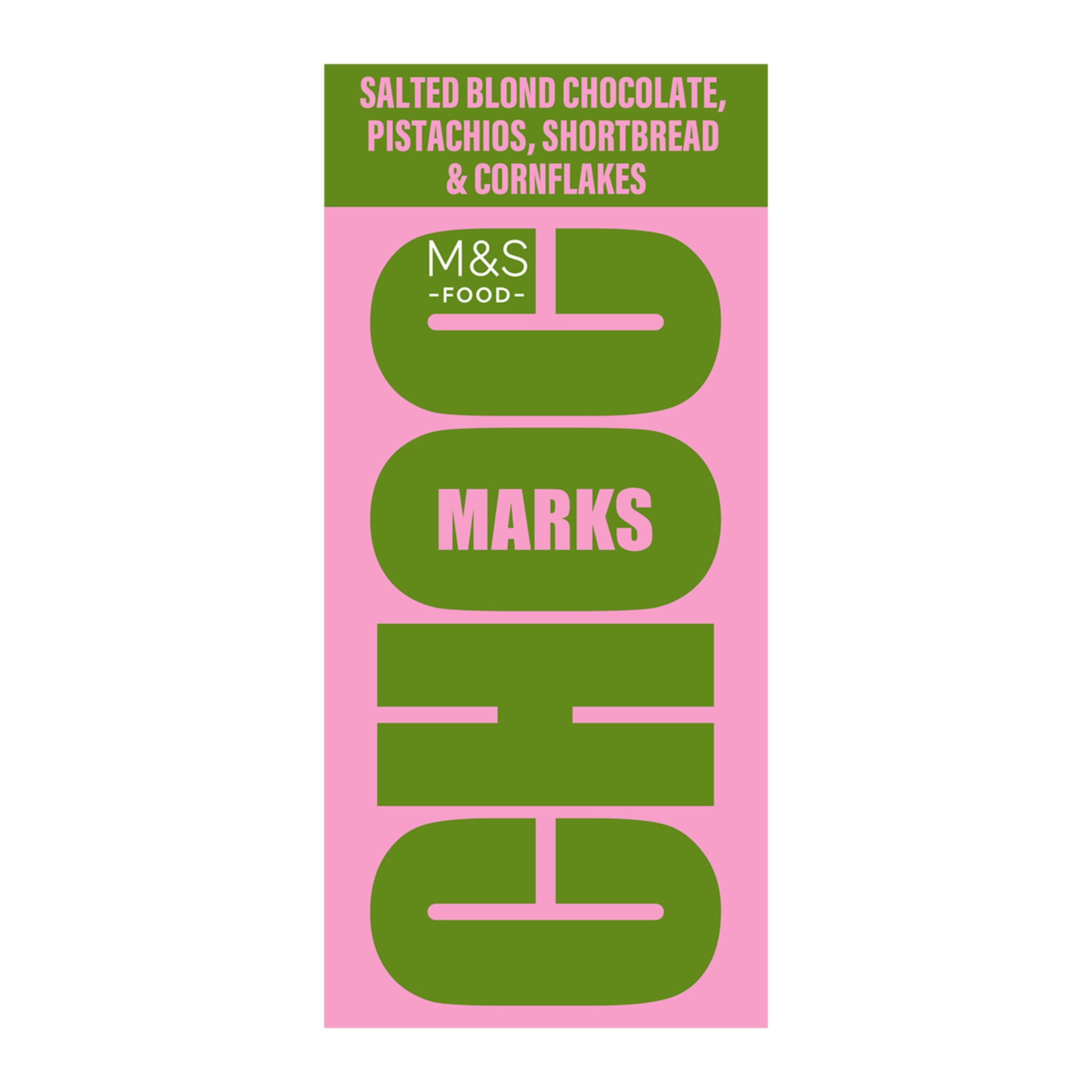 Choc Marks Blond Chocolate and Pistachio Bar 1 of 2