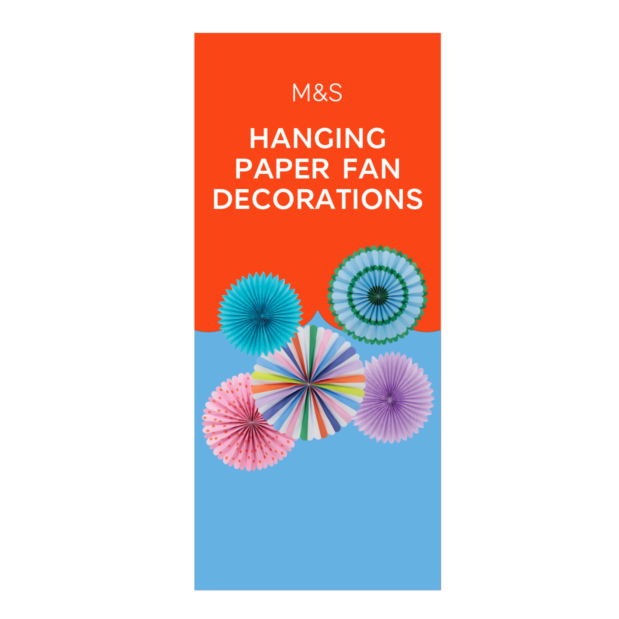 Hanging Paper Fan Decorations 1 of 1