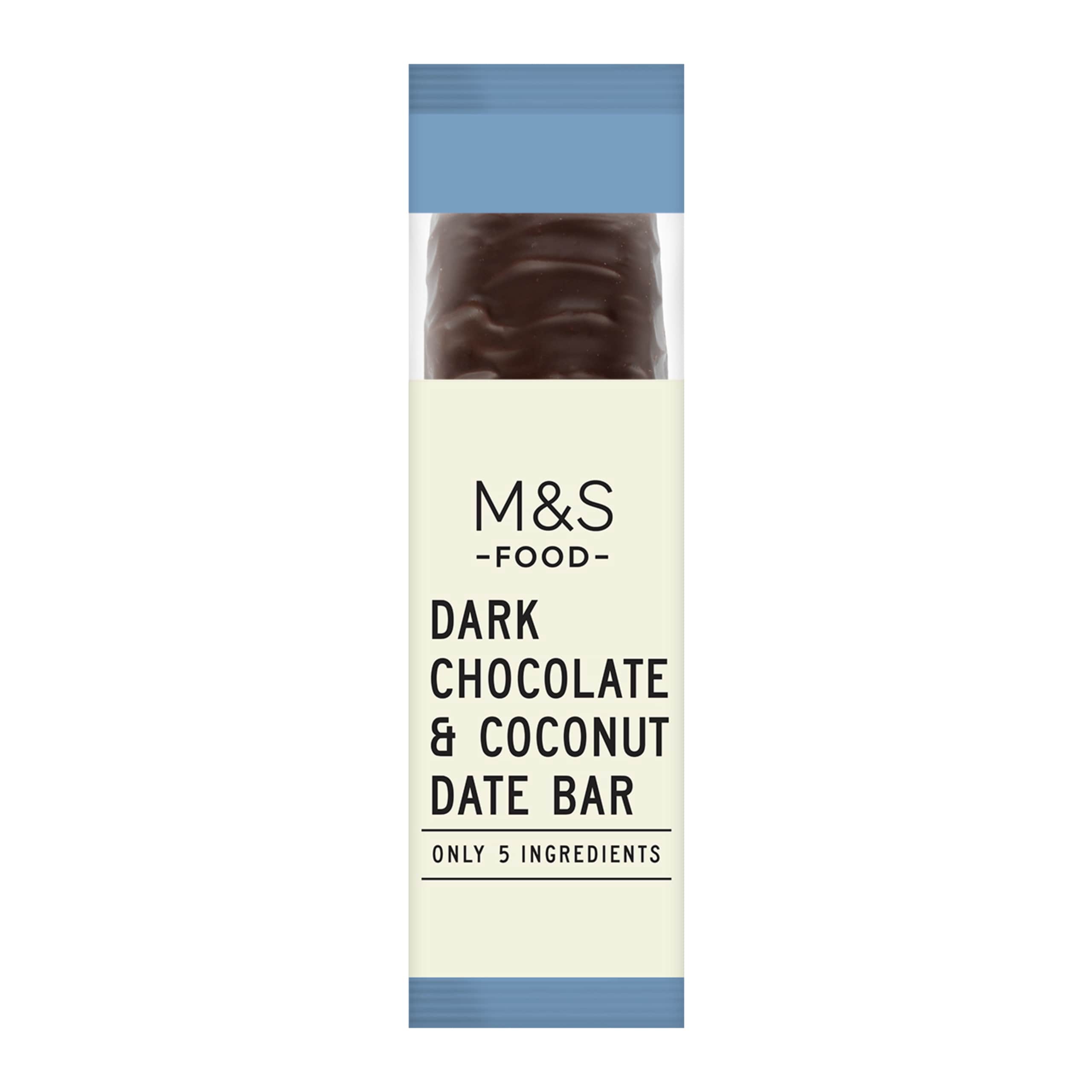 Only 5 Ingredients Dark Chocolate and Coconut Date Bar 1 of 2