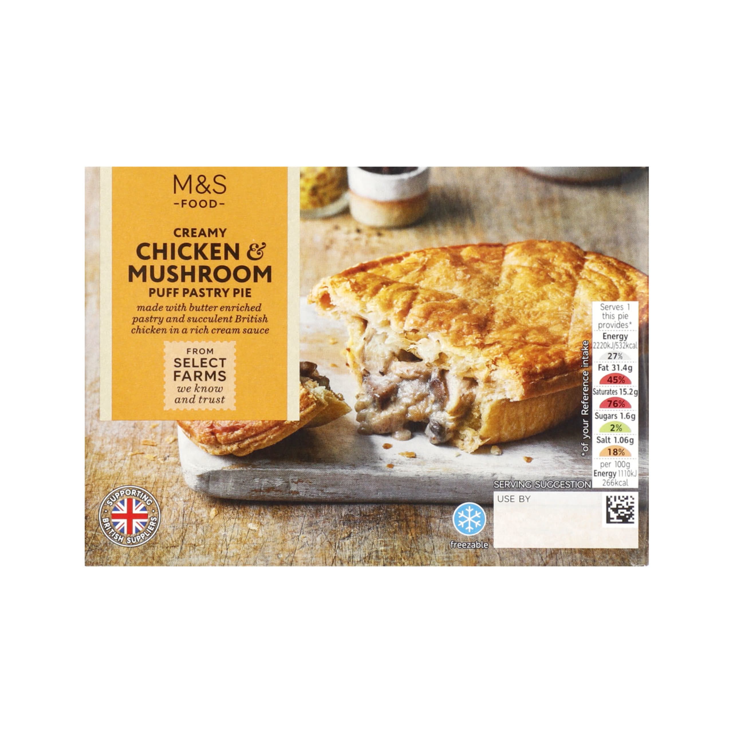 Creamy Chicken and Mushroom Puff Pastry Pie 1 of 1