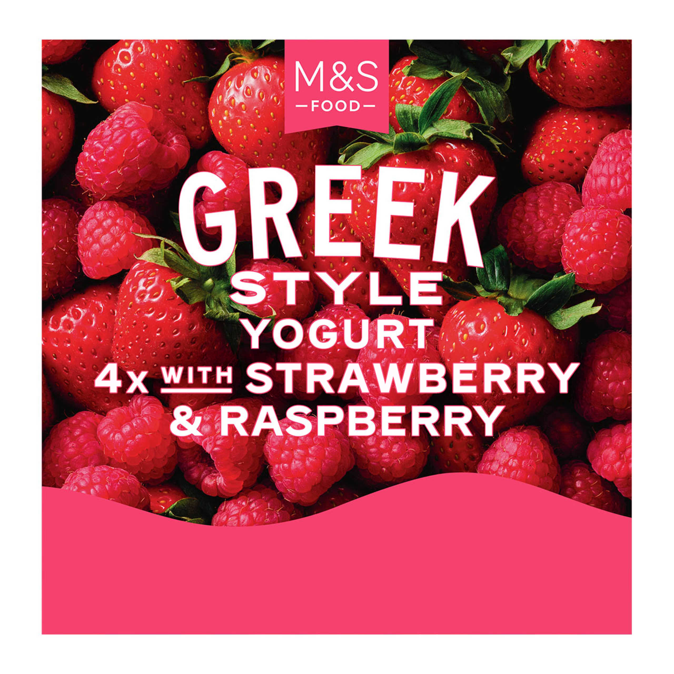 Greek Style Yogurt with Strawberry and Raspberry 1 of 1