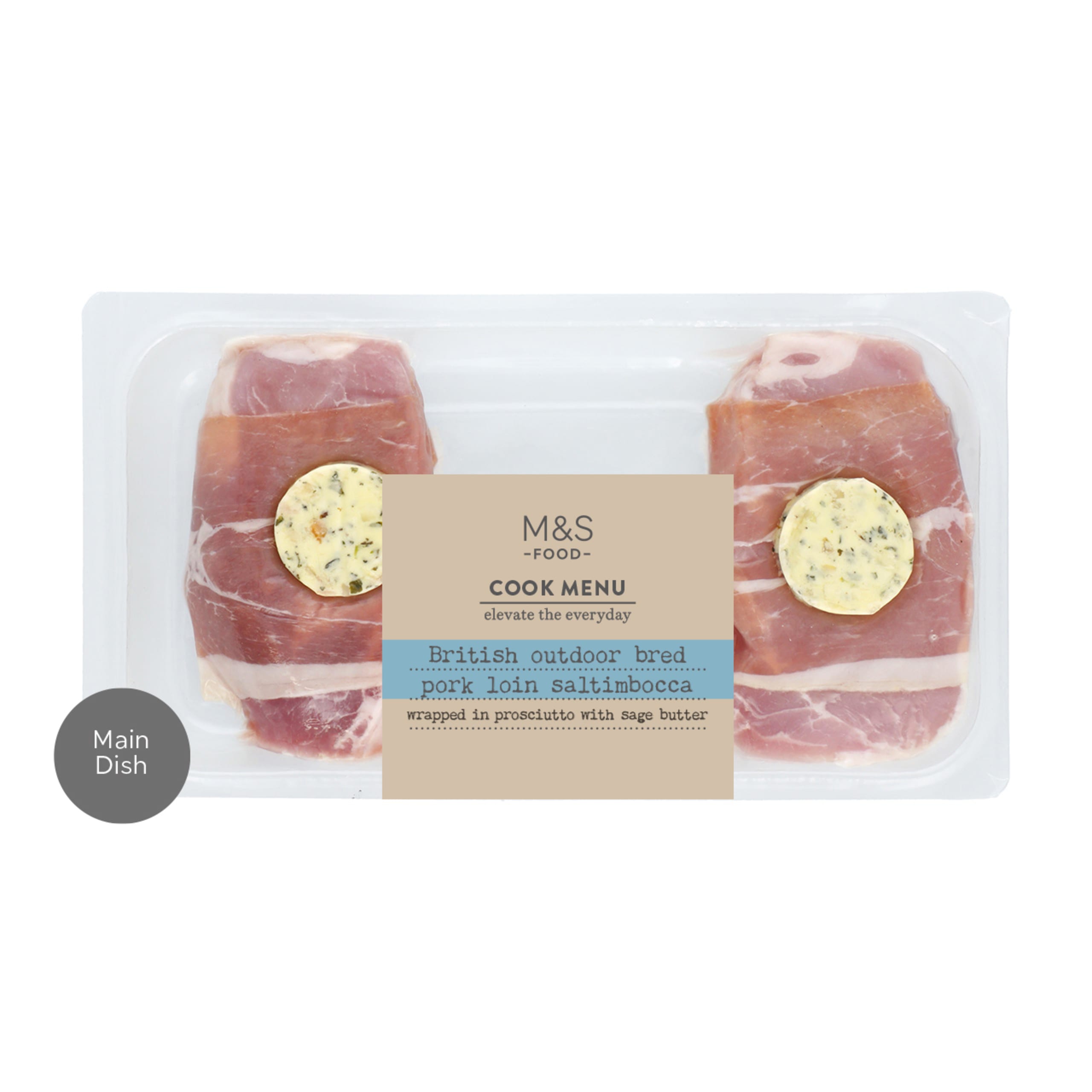 British Outdoor Bred Pork Loin Saltimbocca 1 of 2