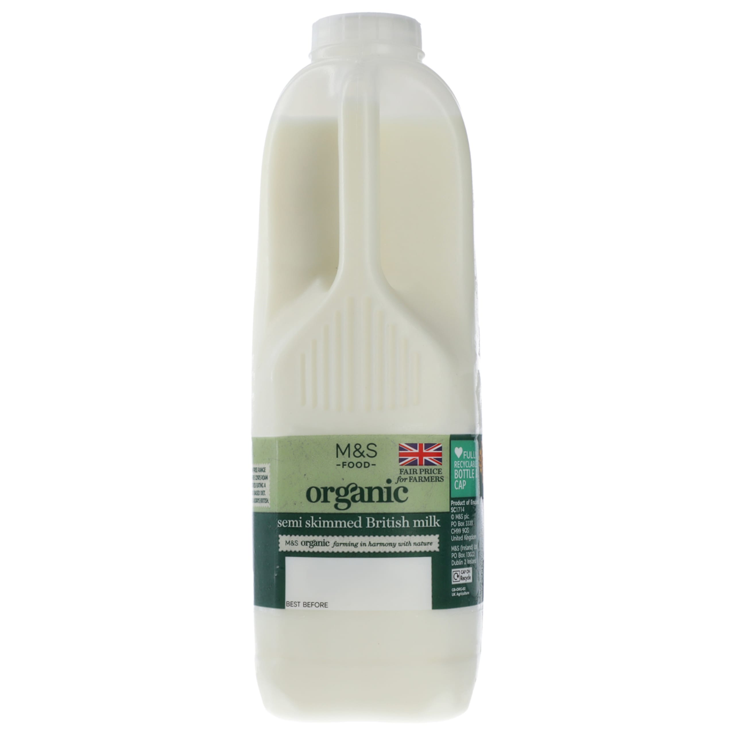 Organic Fresh Semi-Skimmed Milk 1 of 1