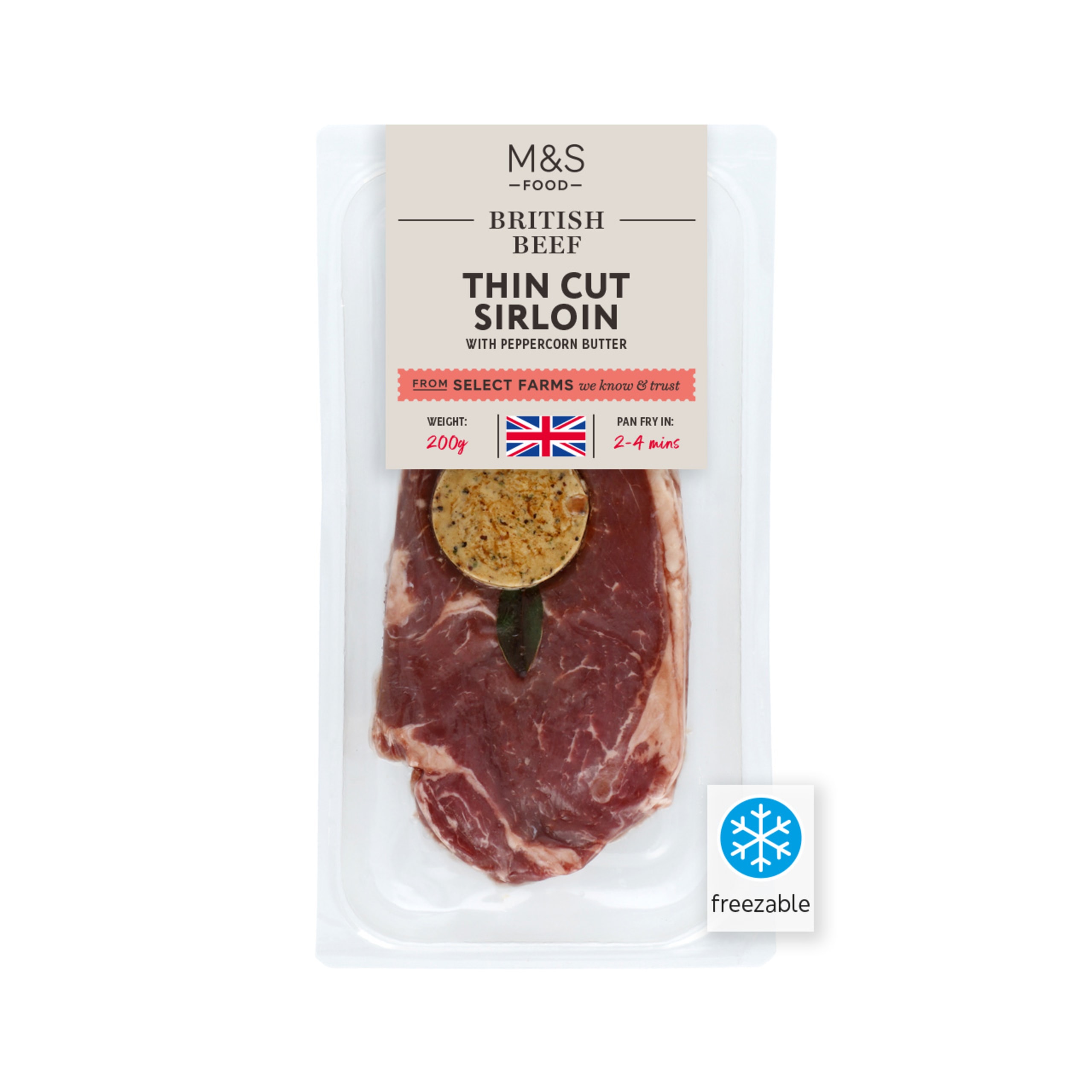 British Thin Cut Sirloin Steak 1 of 1
