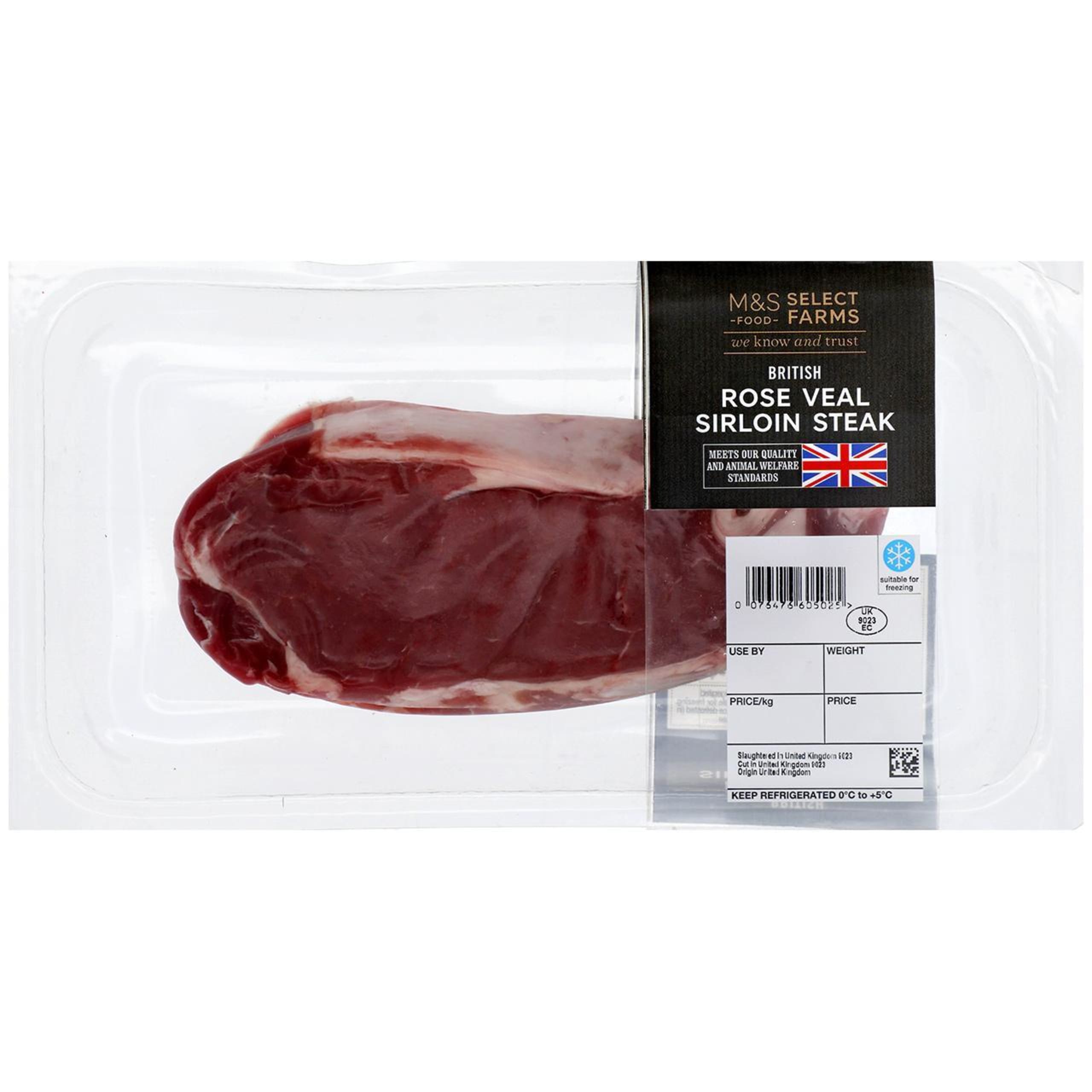 British Rosé Veal Sirloin Steak 1 of 1