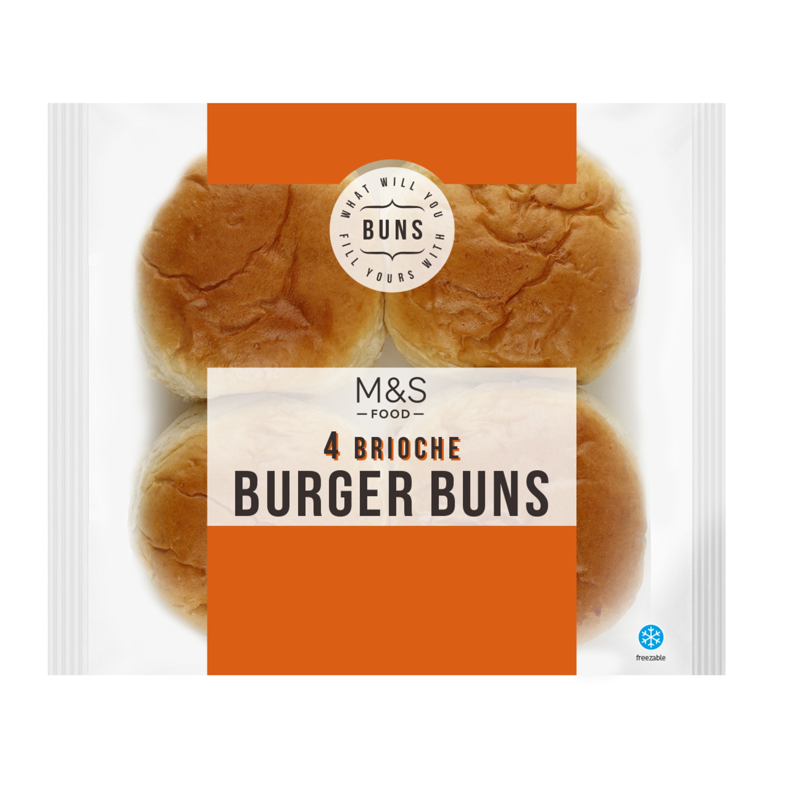 4 Brioche Burger Buns 1 of 2