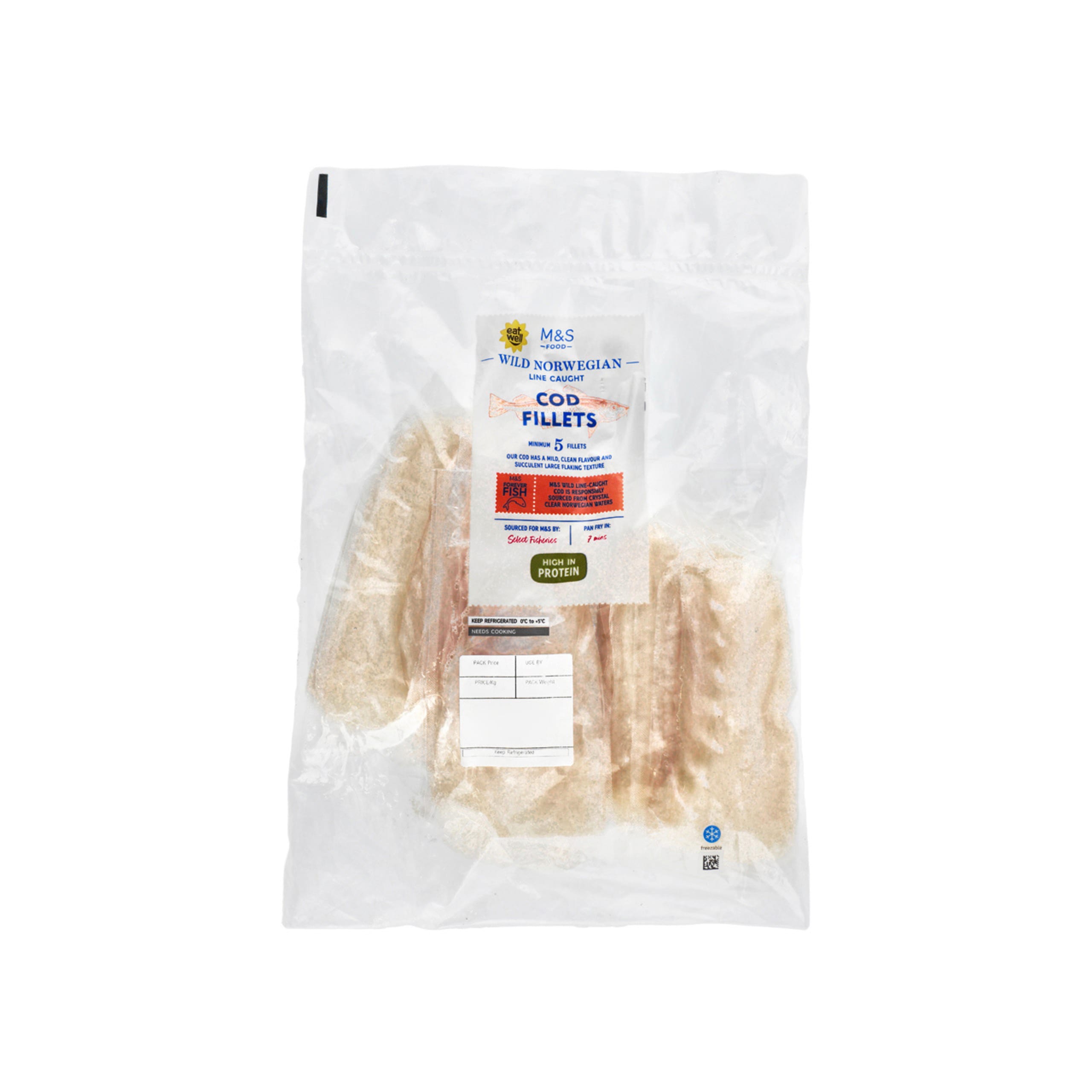 Wild Norwegian Line Caught Cod Fillets 1 of 1