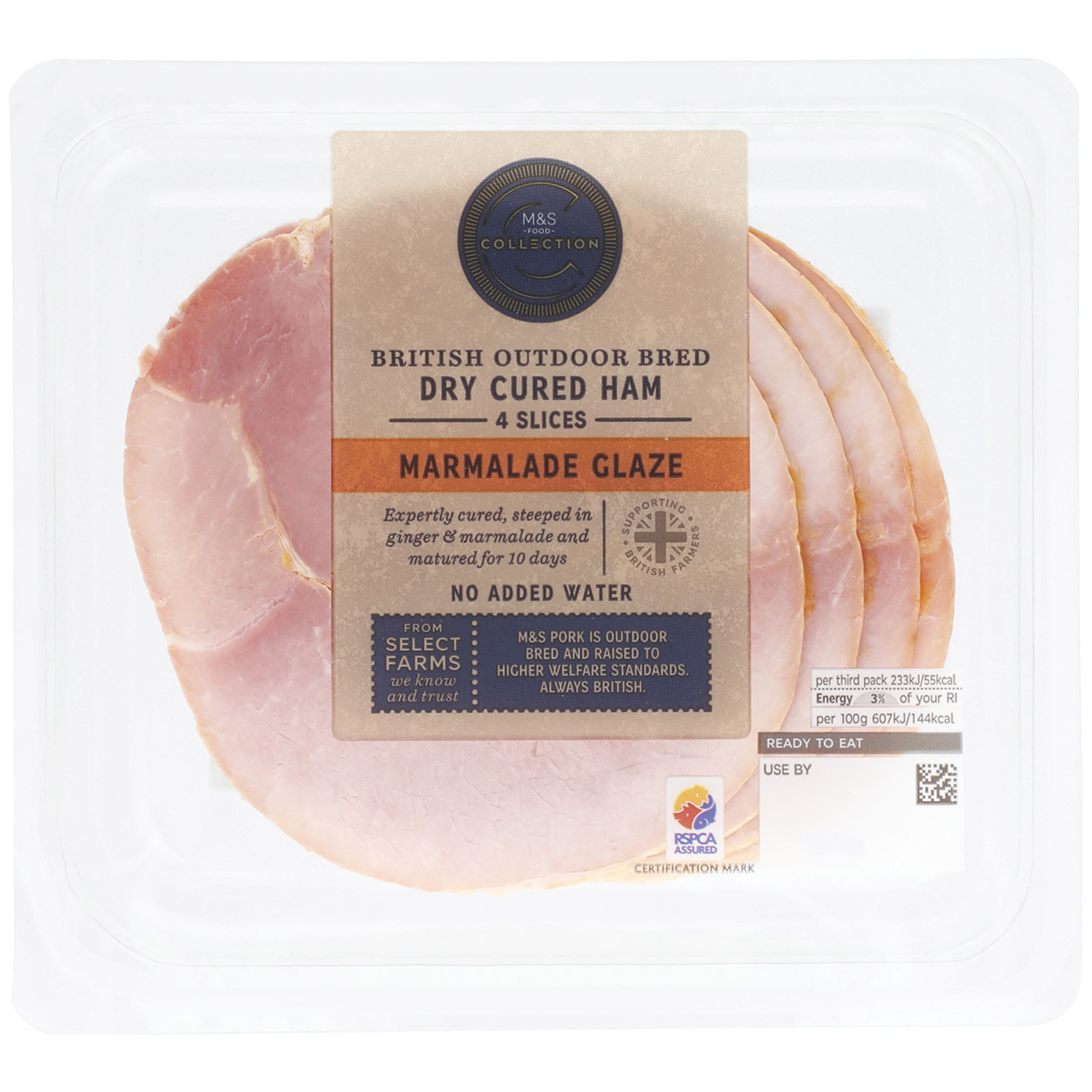 Outdoor Bred Dry Cured Marmalade Ham 1 of 2