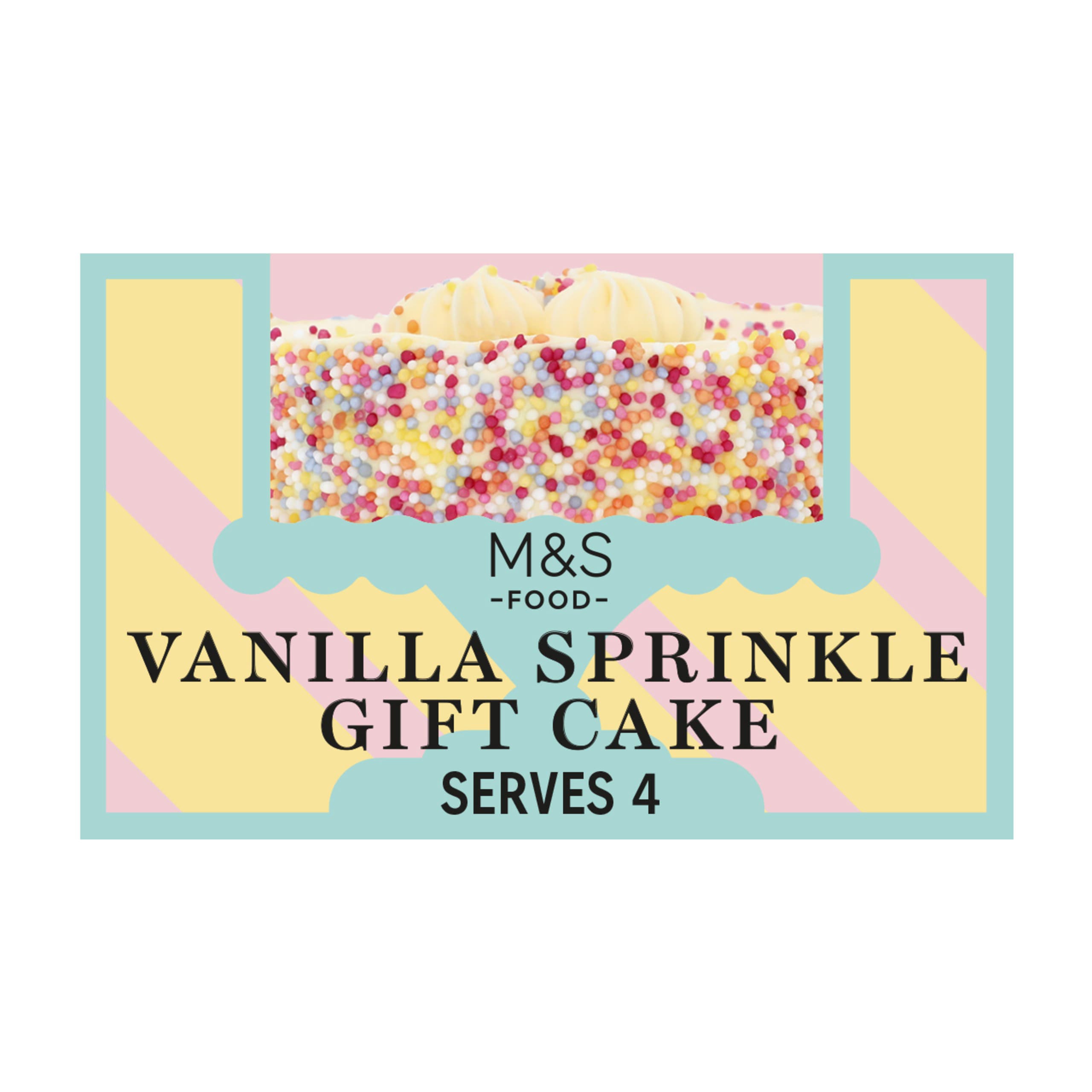 Vanilla Sprinkle Gift Cake 1 of 1