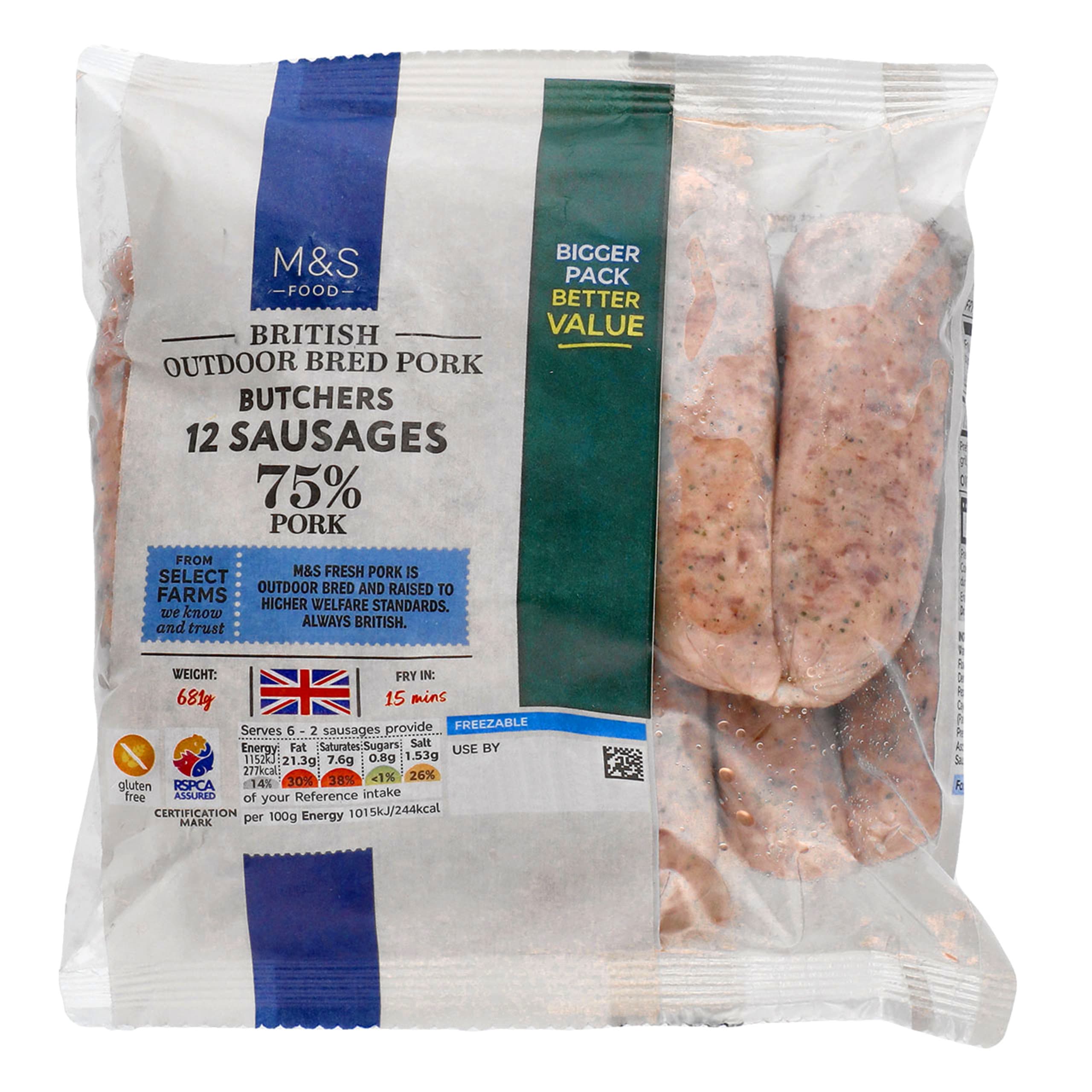 12 Butchers Pork Sausages 1 of 1