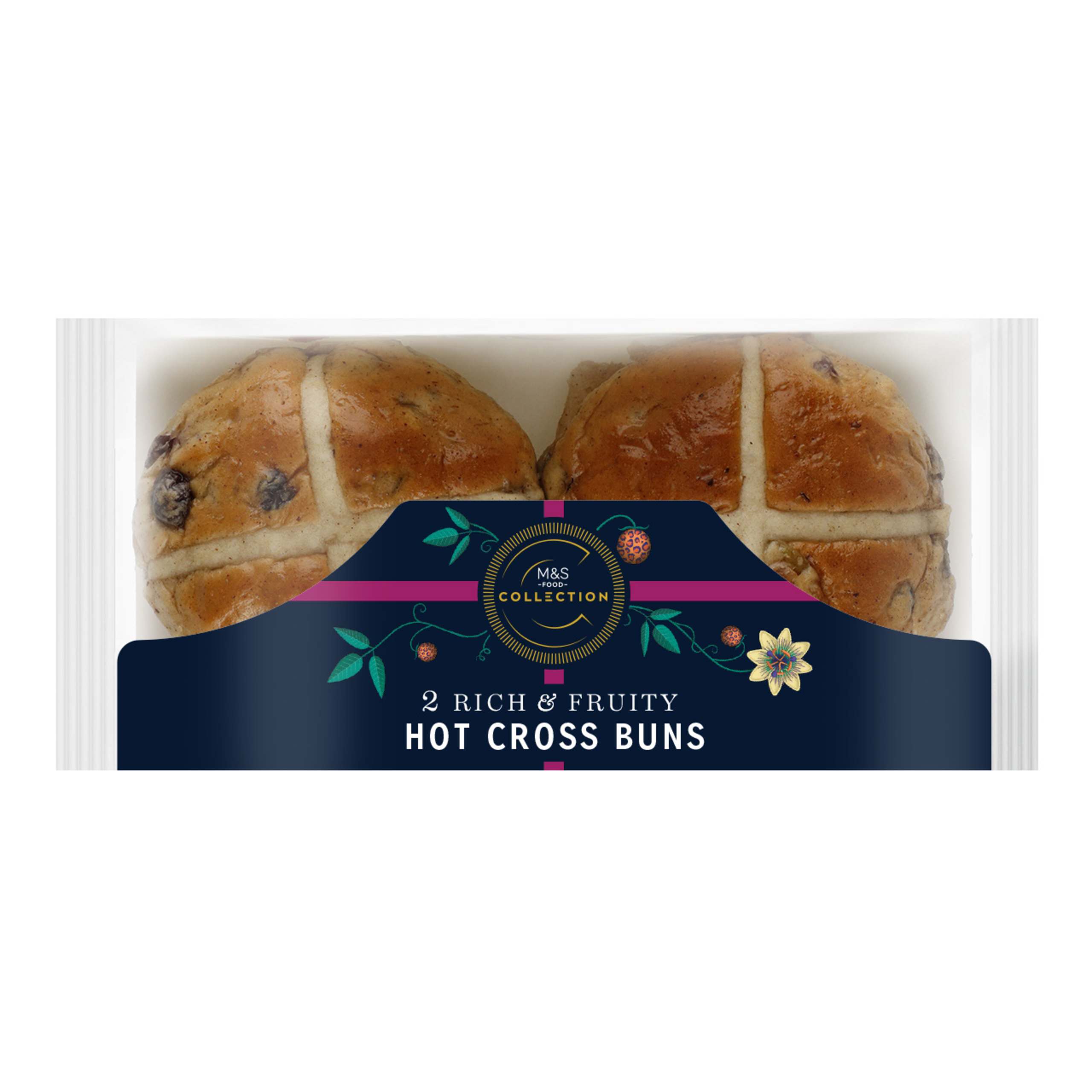 2 Rich & Fruity Hot Cross Buns 1 of 2