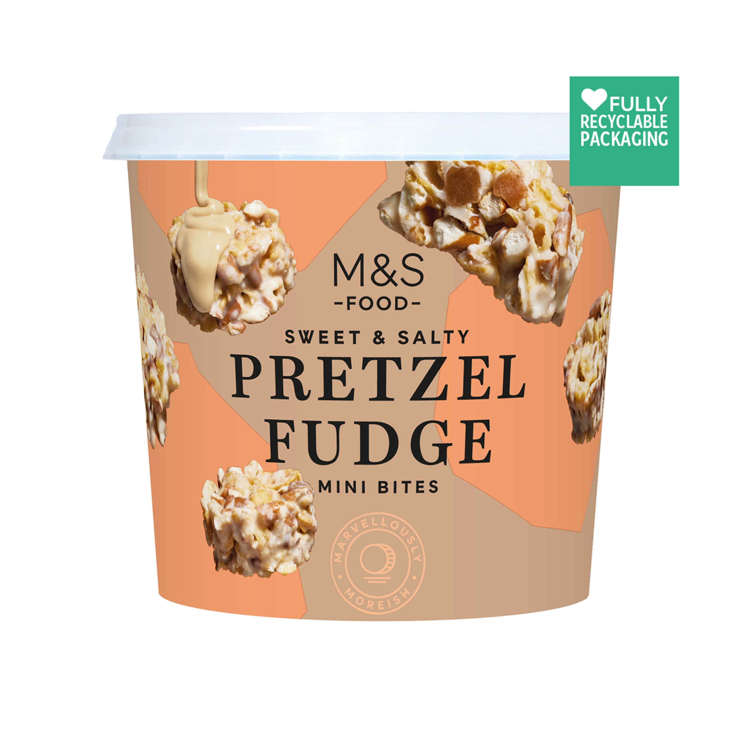 Sweet and Salty Pretzel Fudge Mini Bites 1 of 5