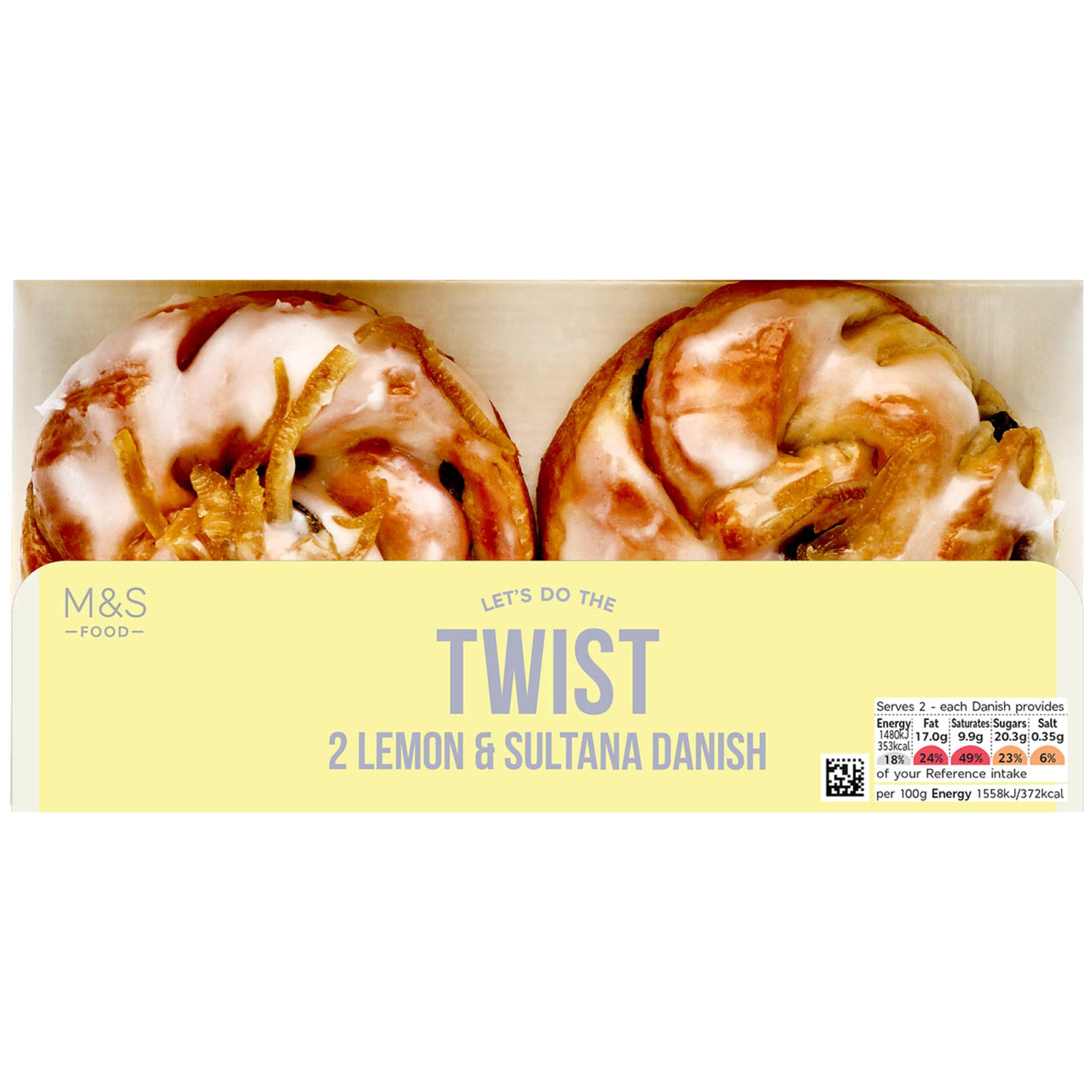 2 Lemon and Sultana Danish Pastries 1 of 1