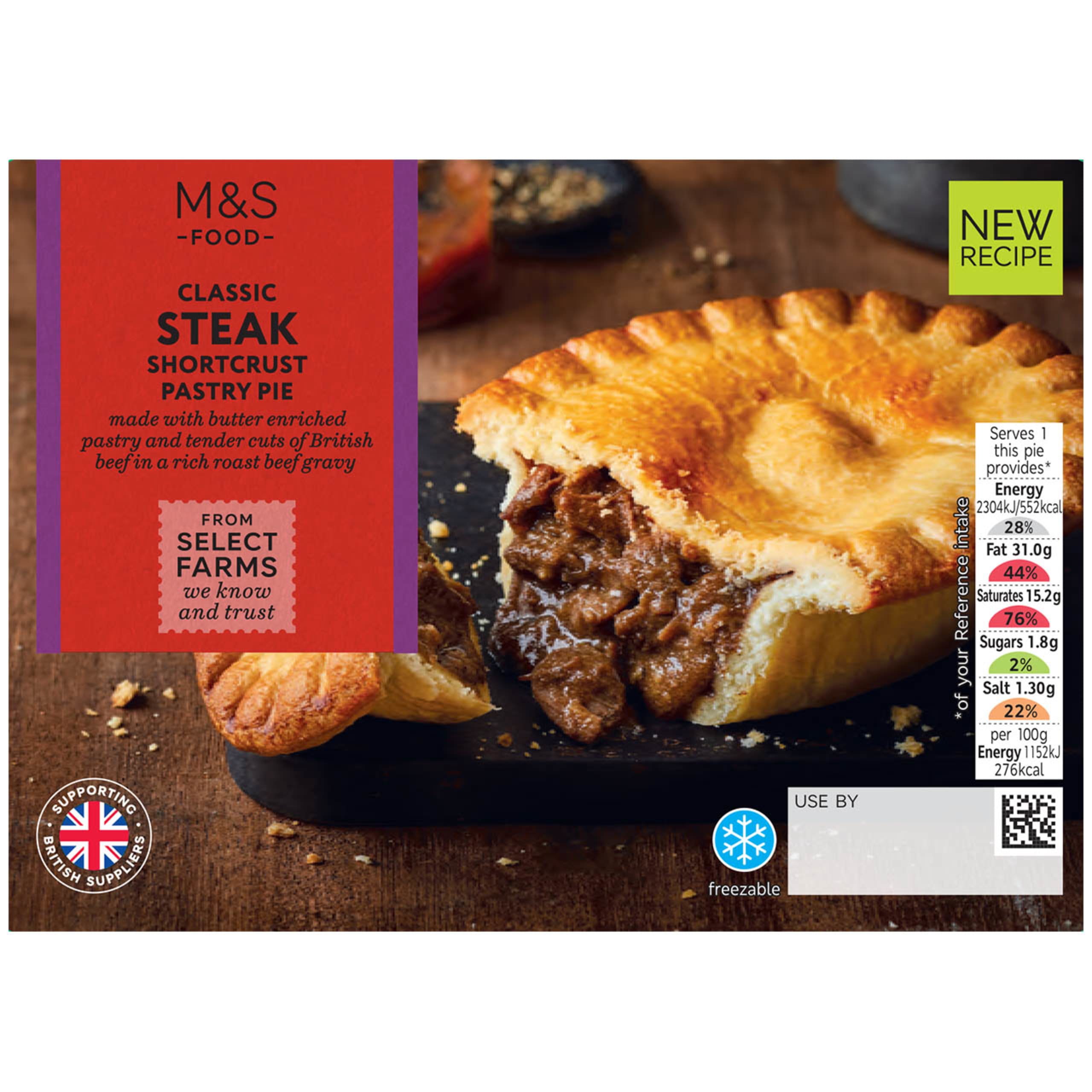 Classic Steak Shortcrust Pastry Pie 1 of 1
