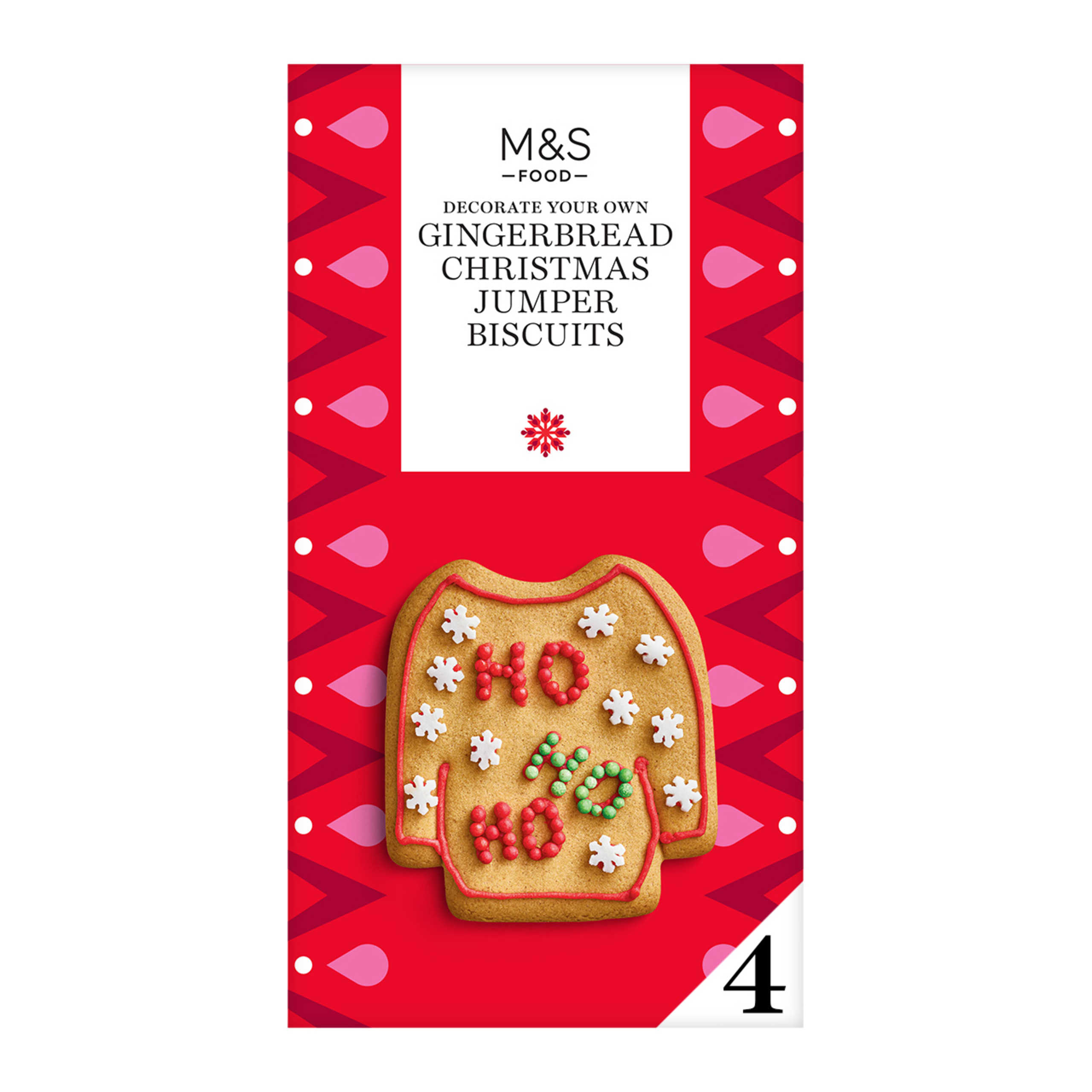 Decorate Your Own Gingerbread Christmas Jumper Biscuits 1 of 2