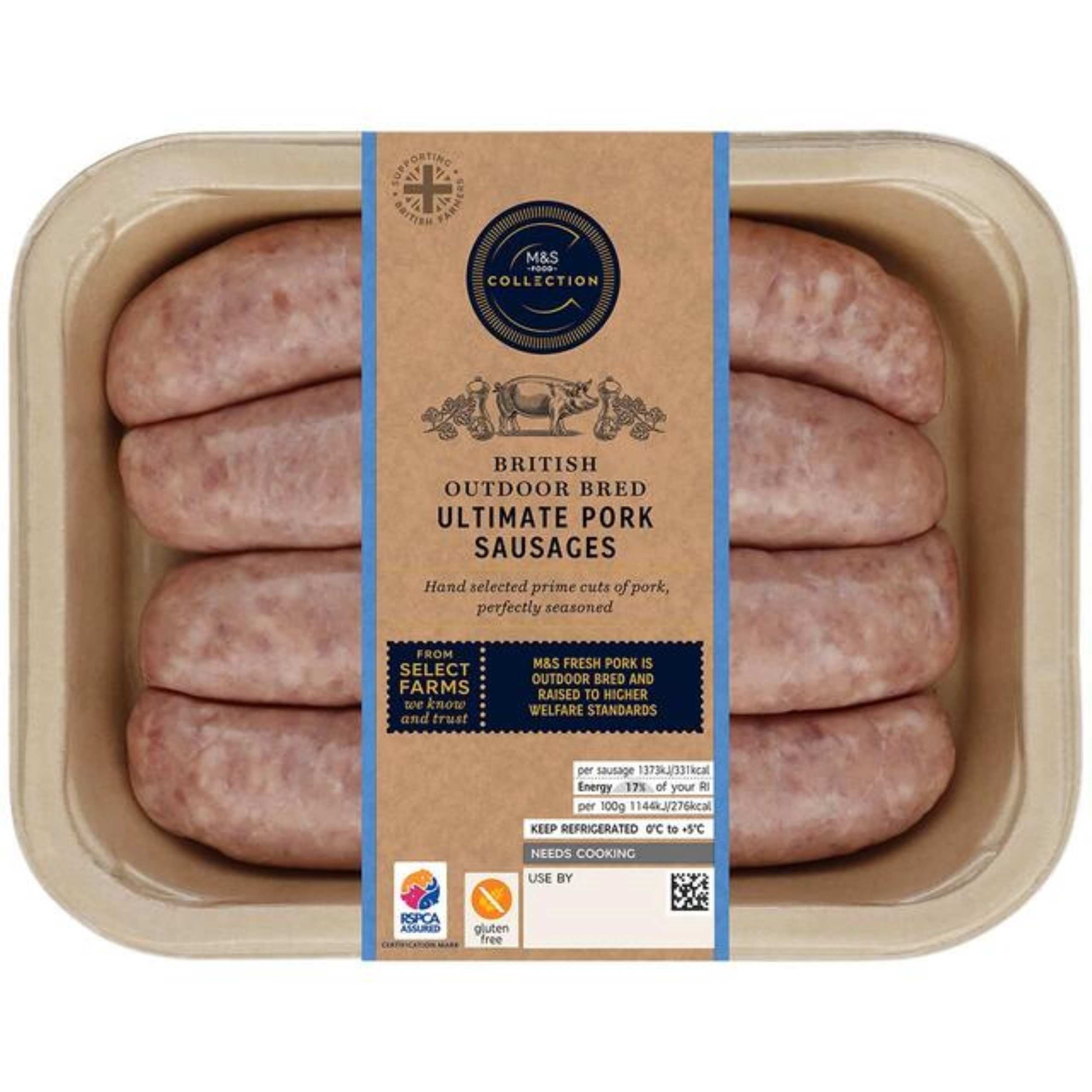 British Outdoor Bred Ultimate Pork Sausages 1 of 1